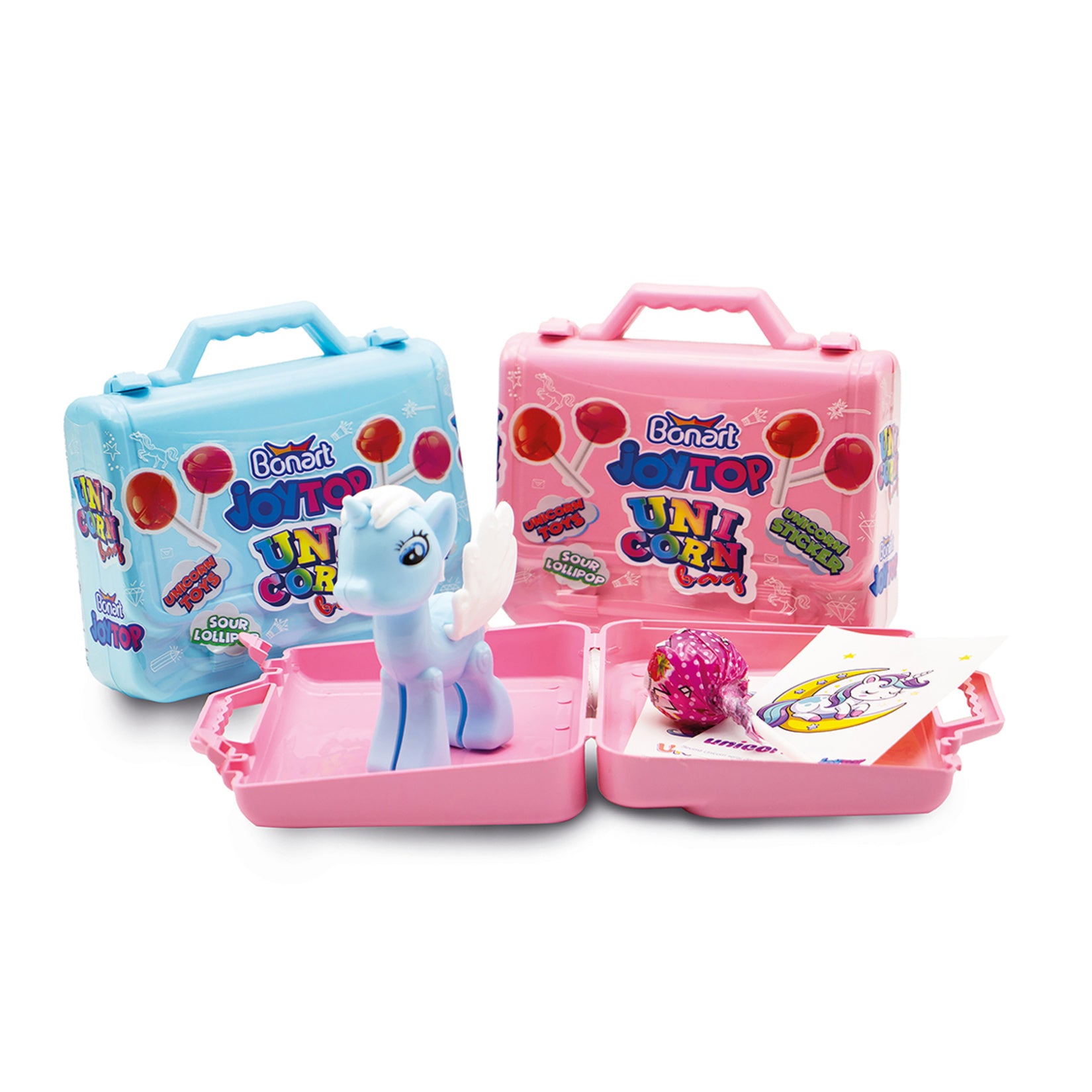 Bonart Joytop Unicorn Plastic Bag Sour Lollipop