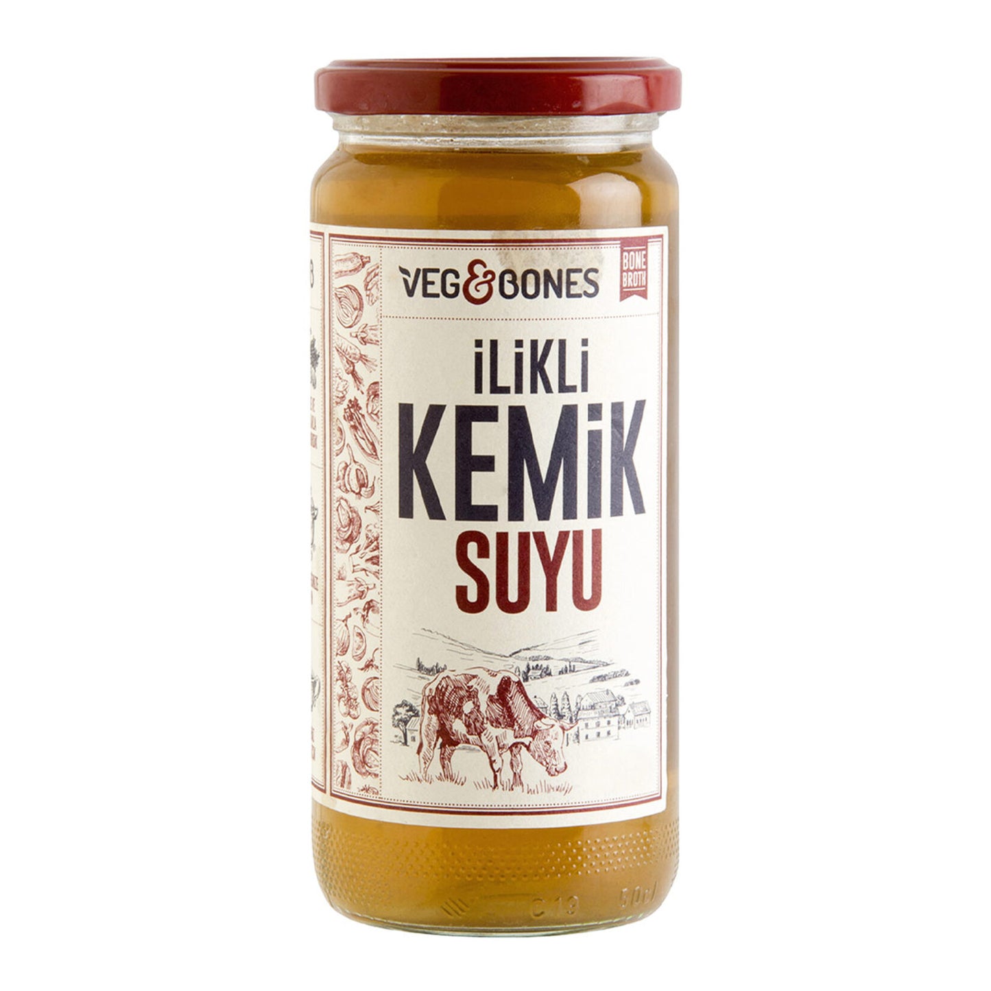 Veg&Bones Bone Broth with Marrow (İlikli Kemik Suyu) 480 Ml