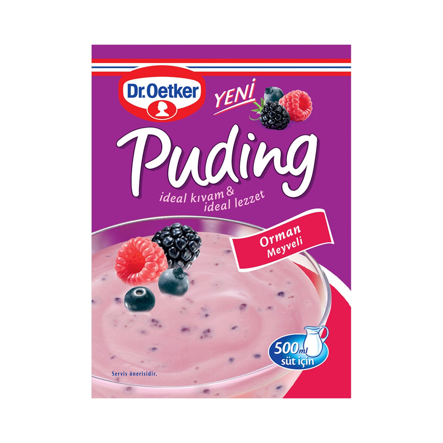 Dr.Oetker Forest Fruit Pudding Powder Mix (Orman Meyveli Puding Toz Karışımı) 81 G