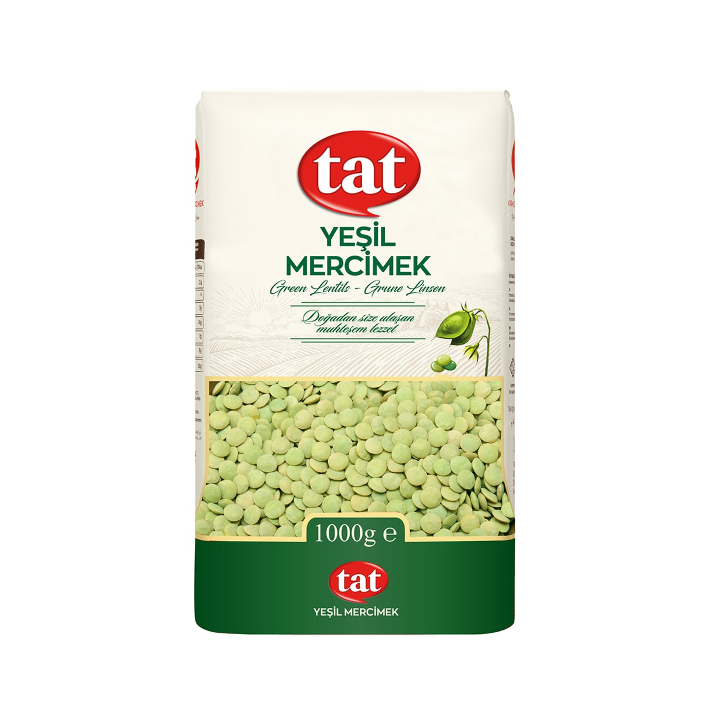 Tat Yeşil Mercimek  1 Kg