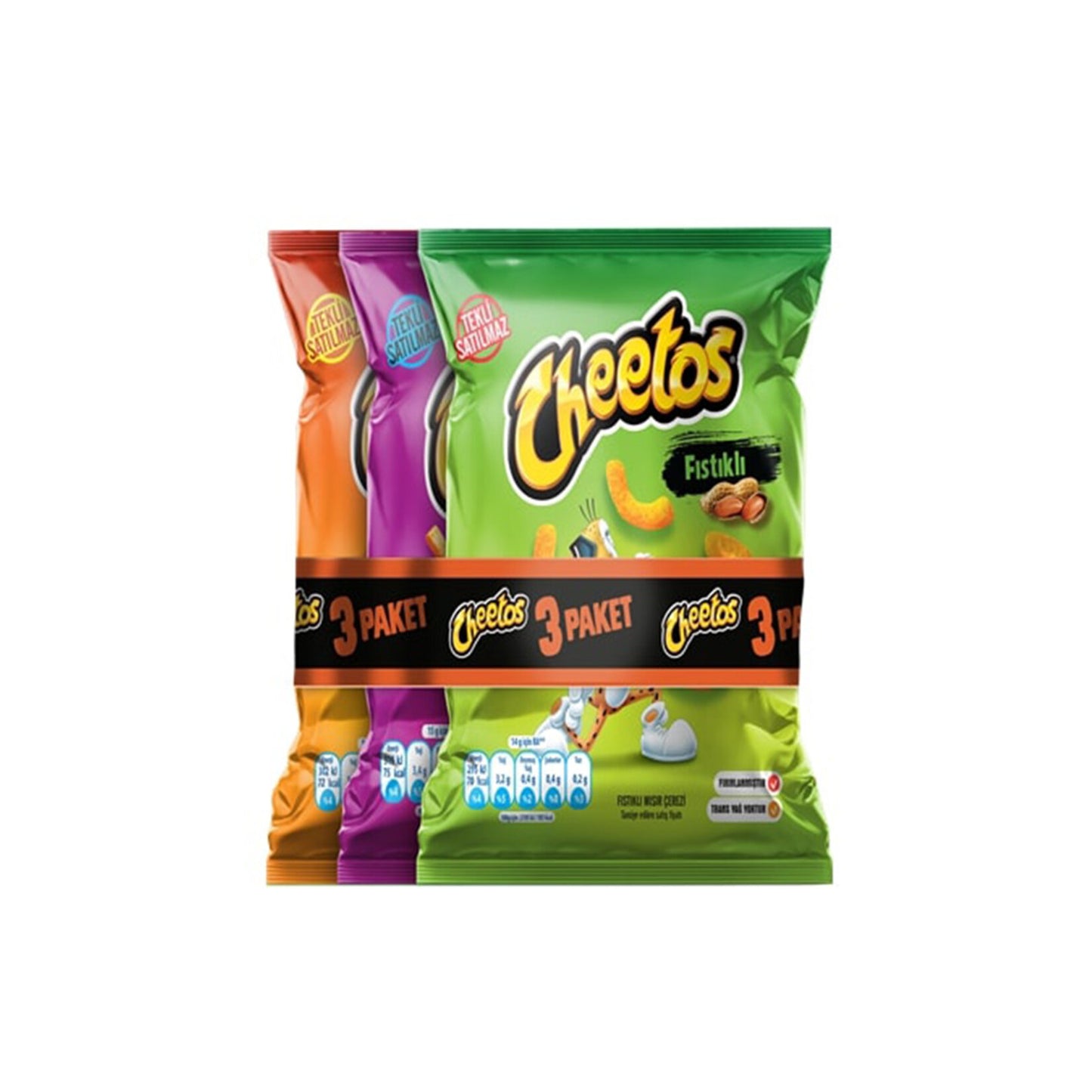 Cheetos 3-Pack Corn Snack (Mısır Çerezi) 60 G