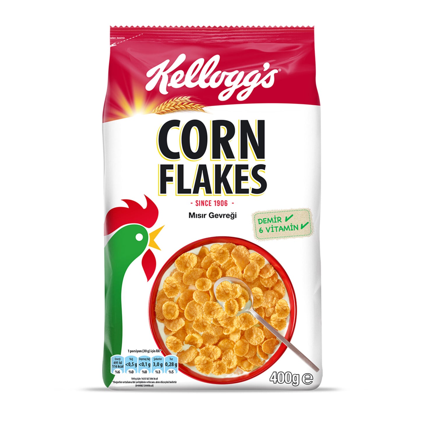 Kellogg's Corn Flakes Mısır Gevreği 400 G