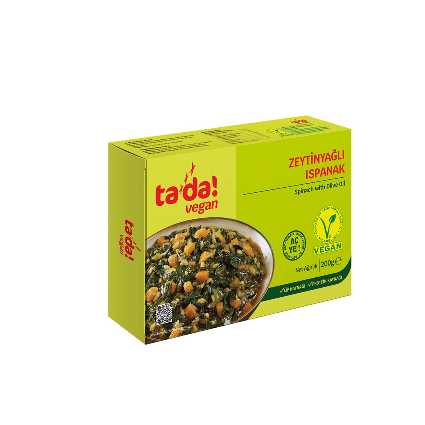 Tada Vegan Zeytinyağlı Ispanak 200 G