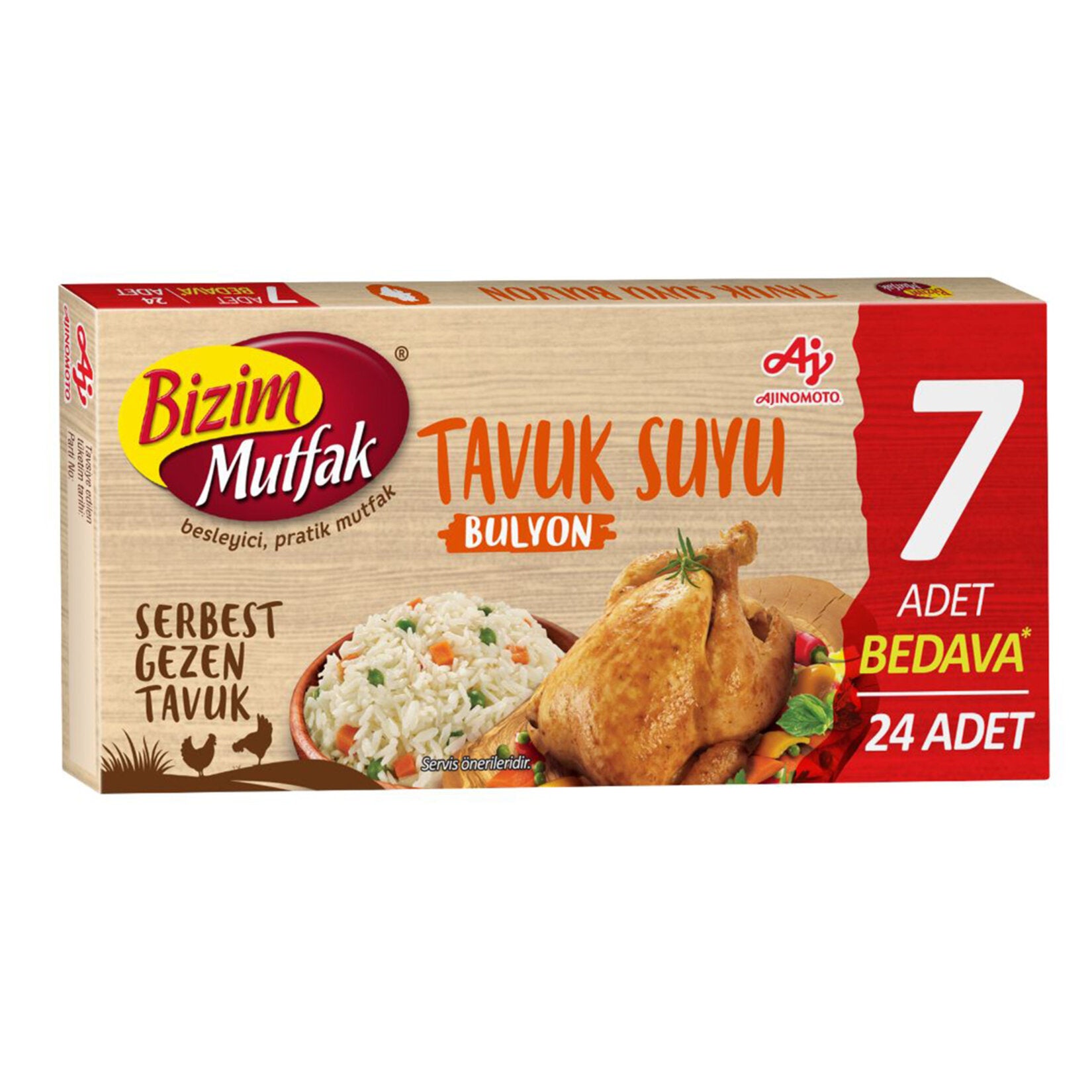 Bizim Mutfak Serbest Gezen  Tavuk Bulyon 24 x 10 G