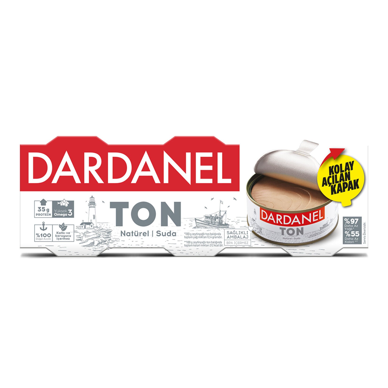 Dardanel Light Ton Balığı 3X75 G