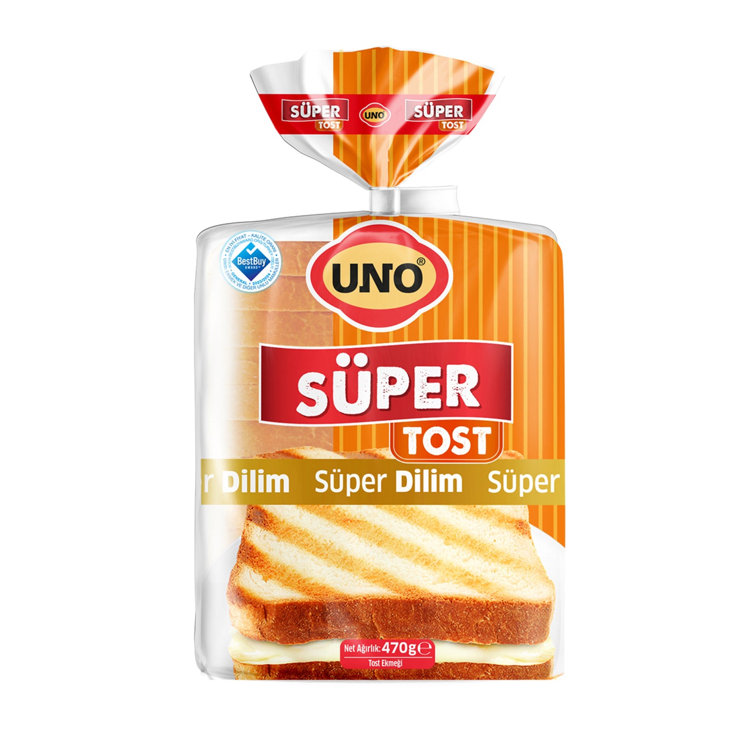 Uno Super Toast Bread (Tost Ekmeği) 470 G