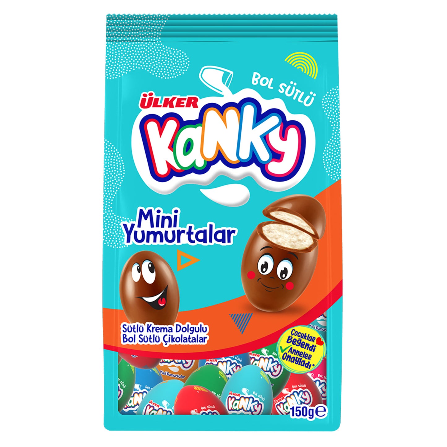 Ülker Kanky Milk Cream Filled Mini Eggs 150g