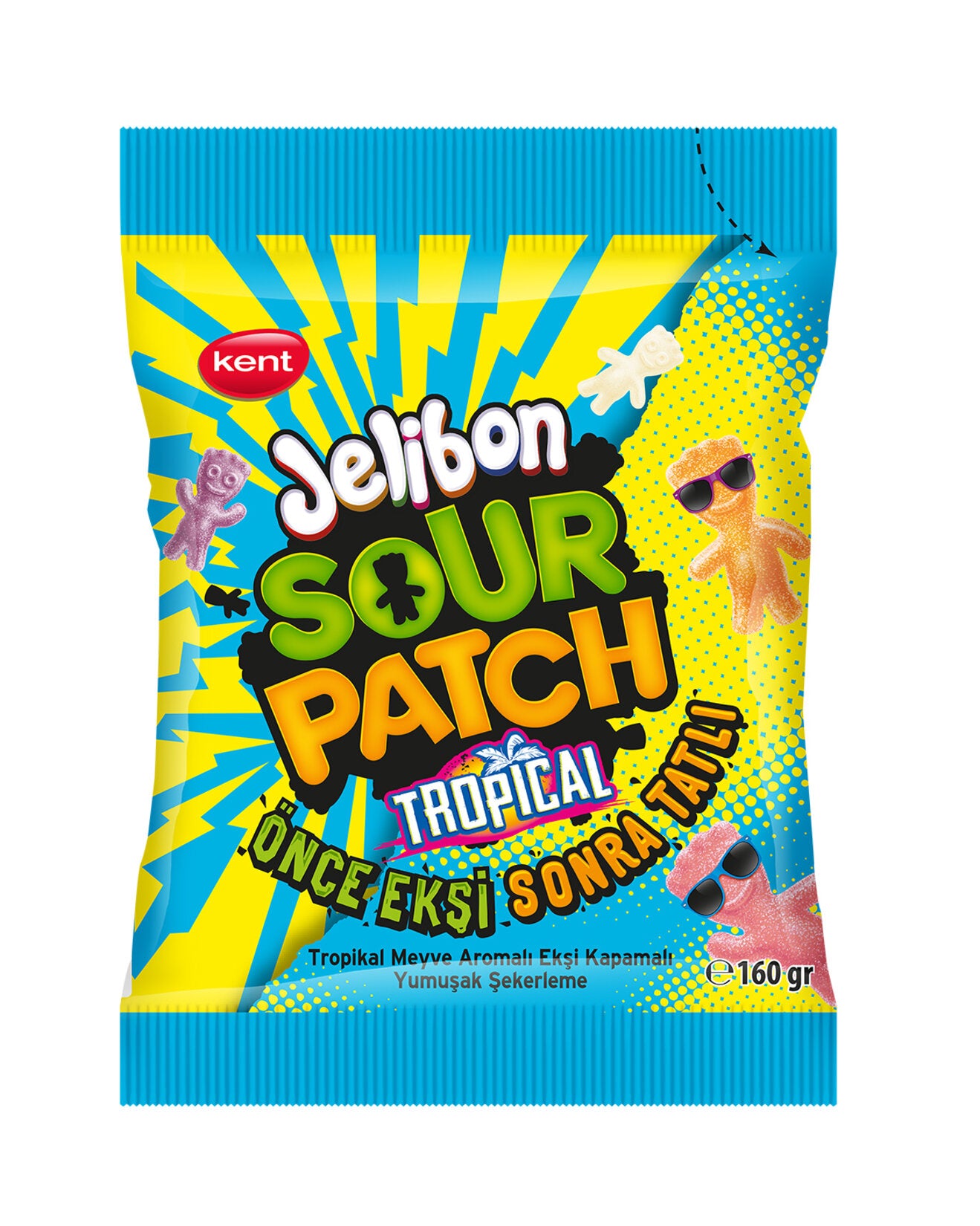 Jelibon Sour Patch Kids Tropical (Tropikal) 160g