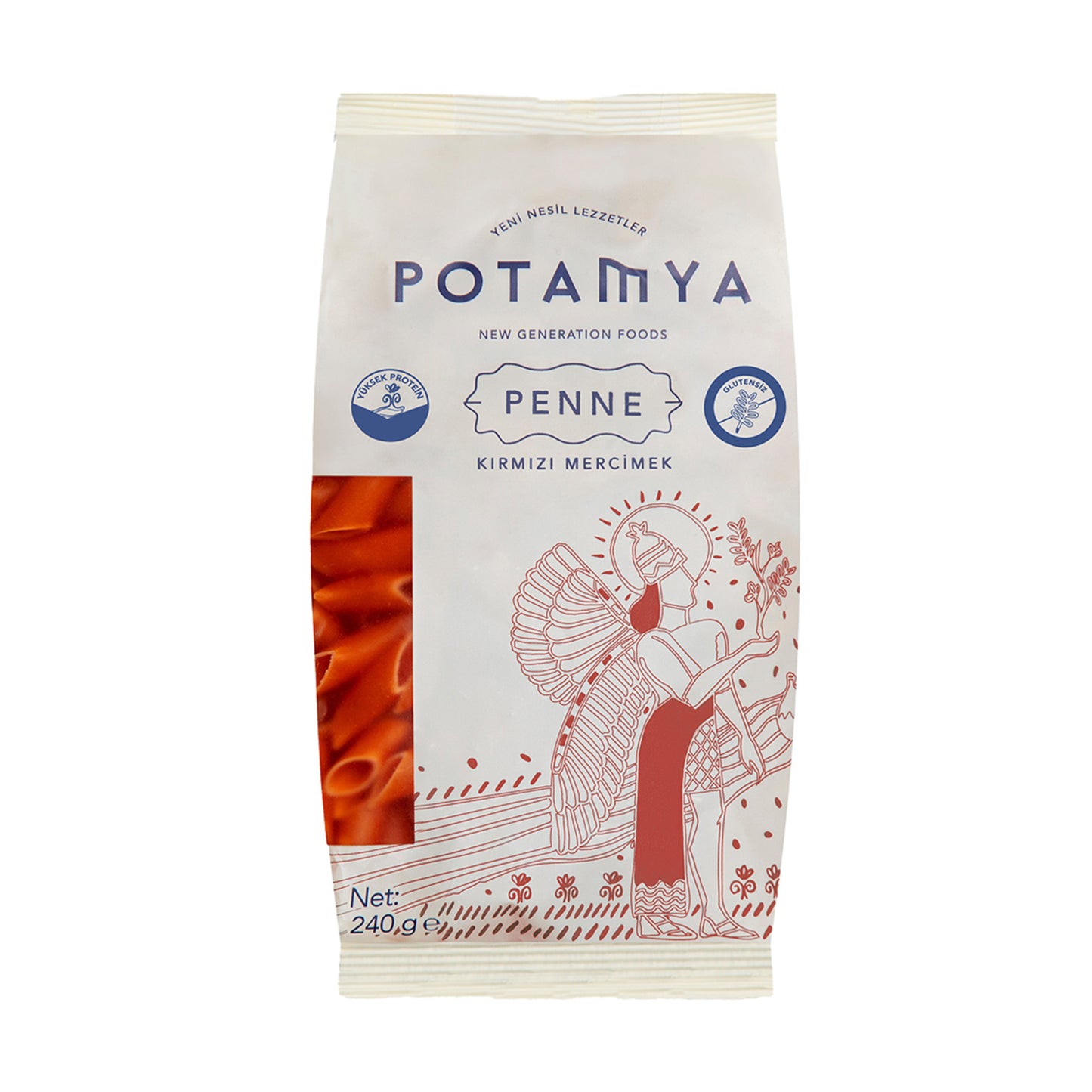 Potamya Kırmızı Mercimekli Penne 240 G