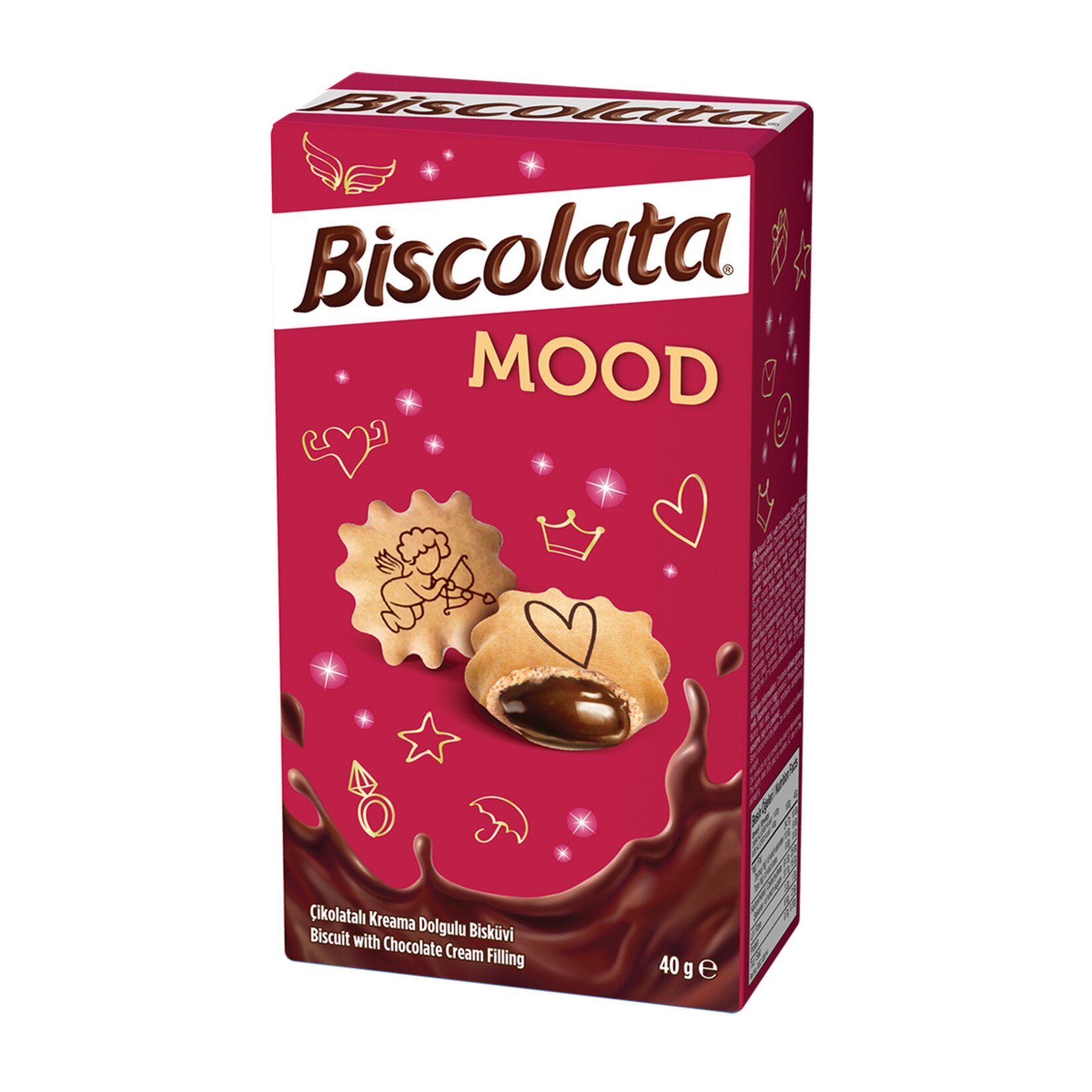 Biscolata Mood Chocolate Cream Filled Biscuit 40 G
