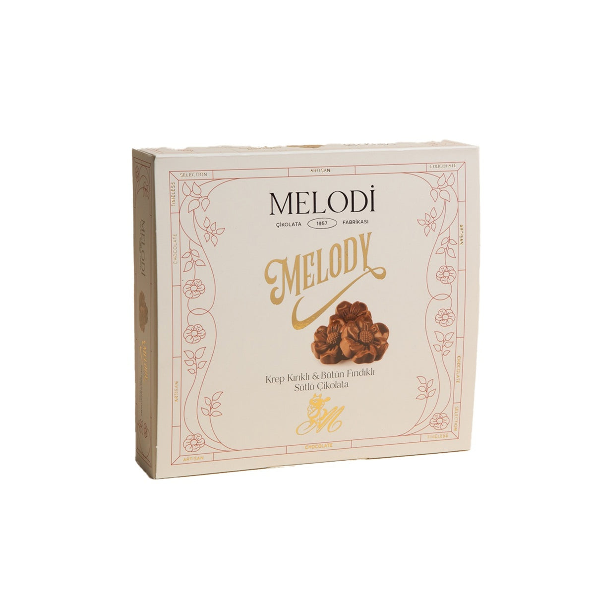 Melodi Rose Chocolate Whole Hazelnut Chocolate (Bütün Fındıklı Çikolata) 120 G