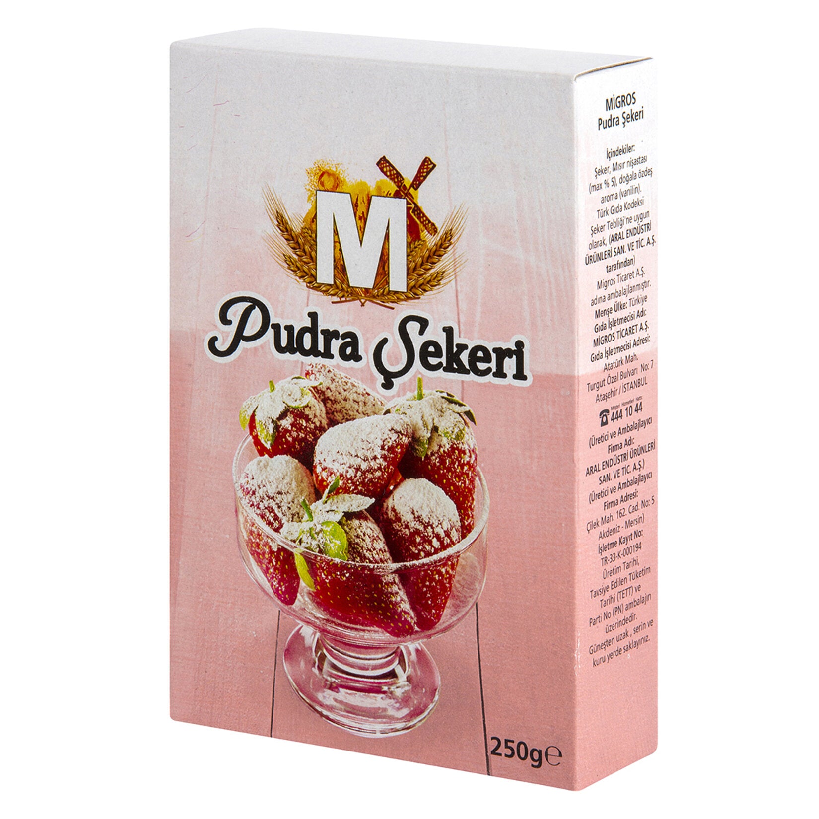 Migros Powdered Sugar (Pudra Şekeri), 250 G