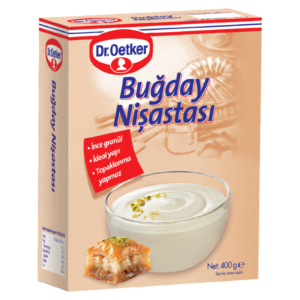 Dr.Oetker Wheat Starch (Buğday Nişastası) 400 G