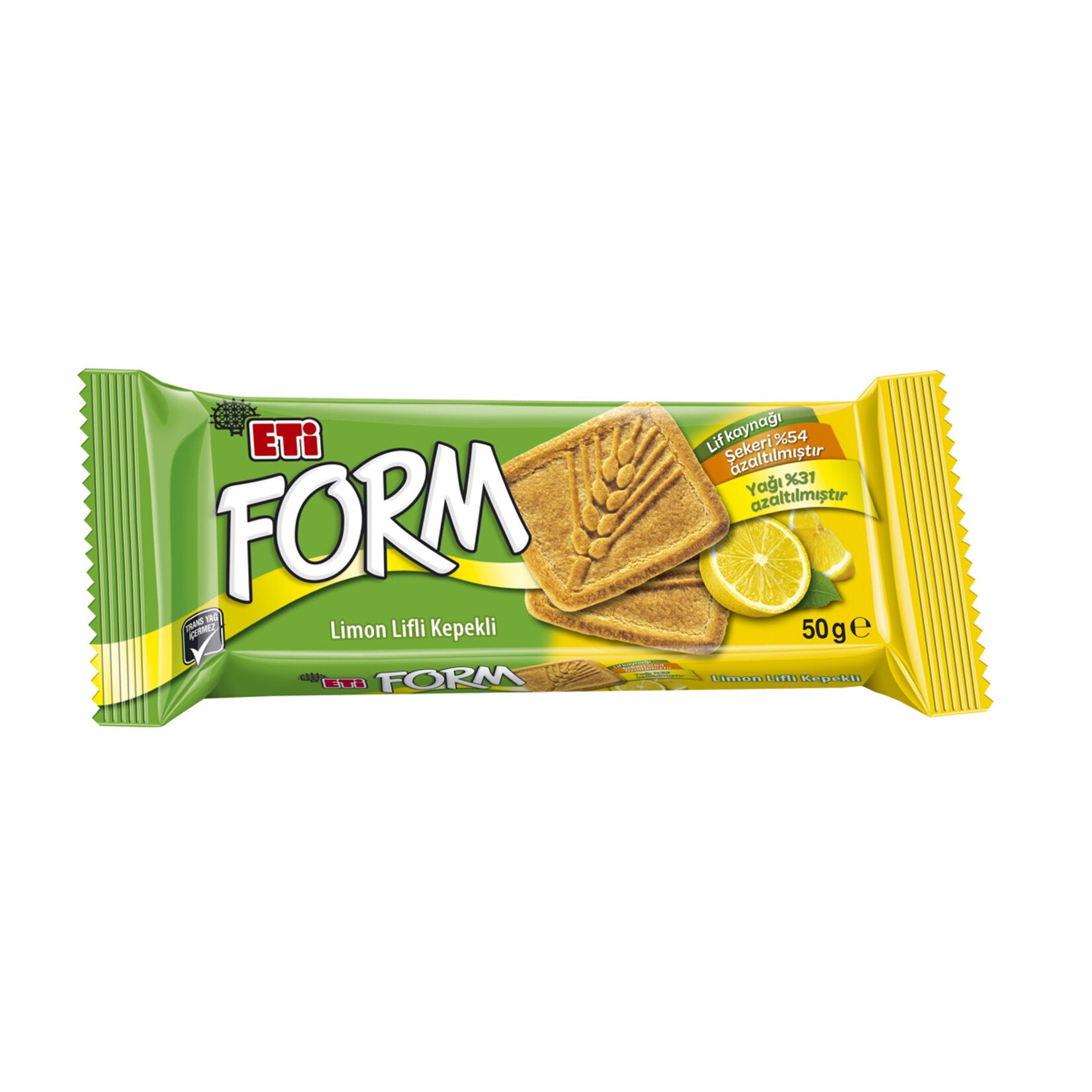Eti Form Lemon Fiber Whole Wheat Biscuit 50g