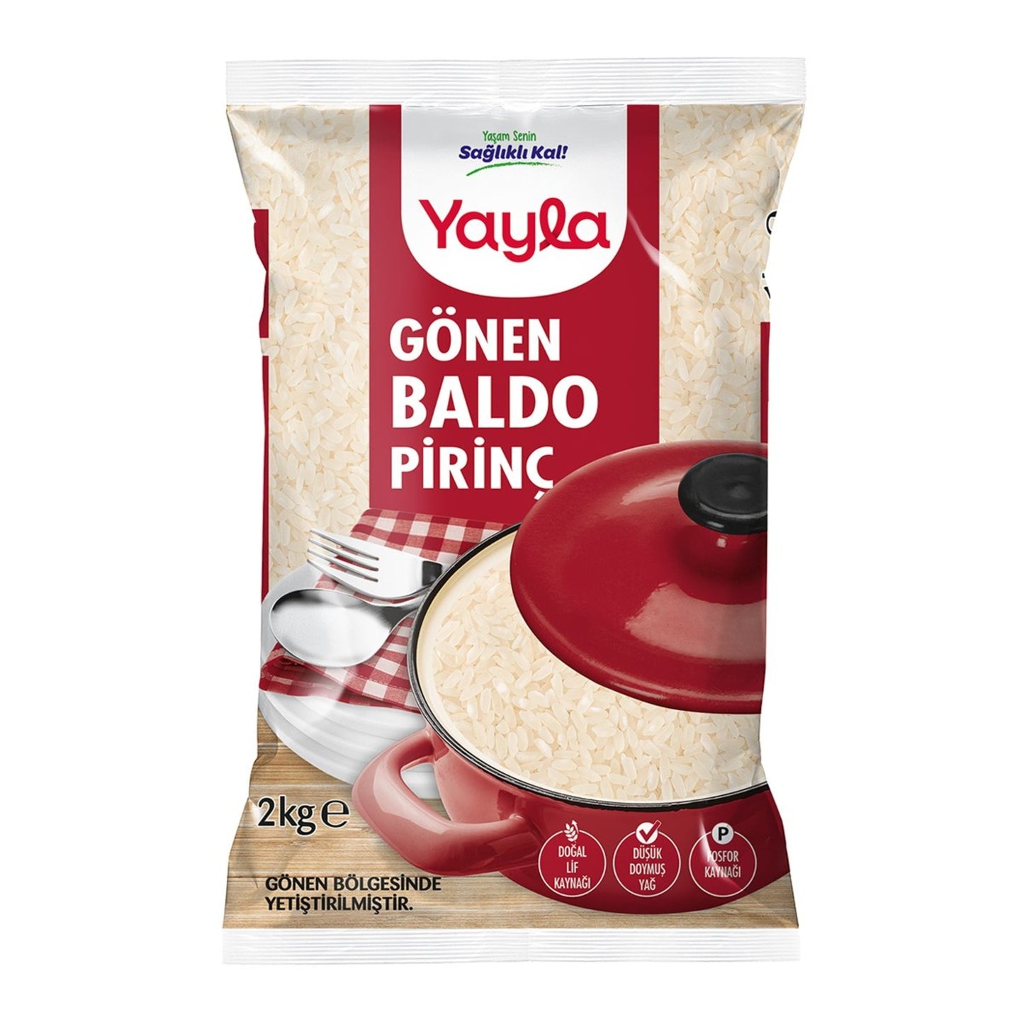 Yayla Baldo Pirinç Gönen Bölgesi Mahsulü 2 Kg
