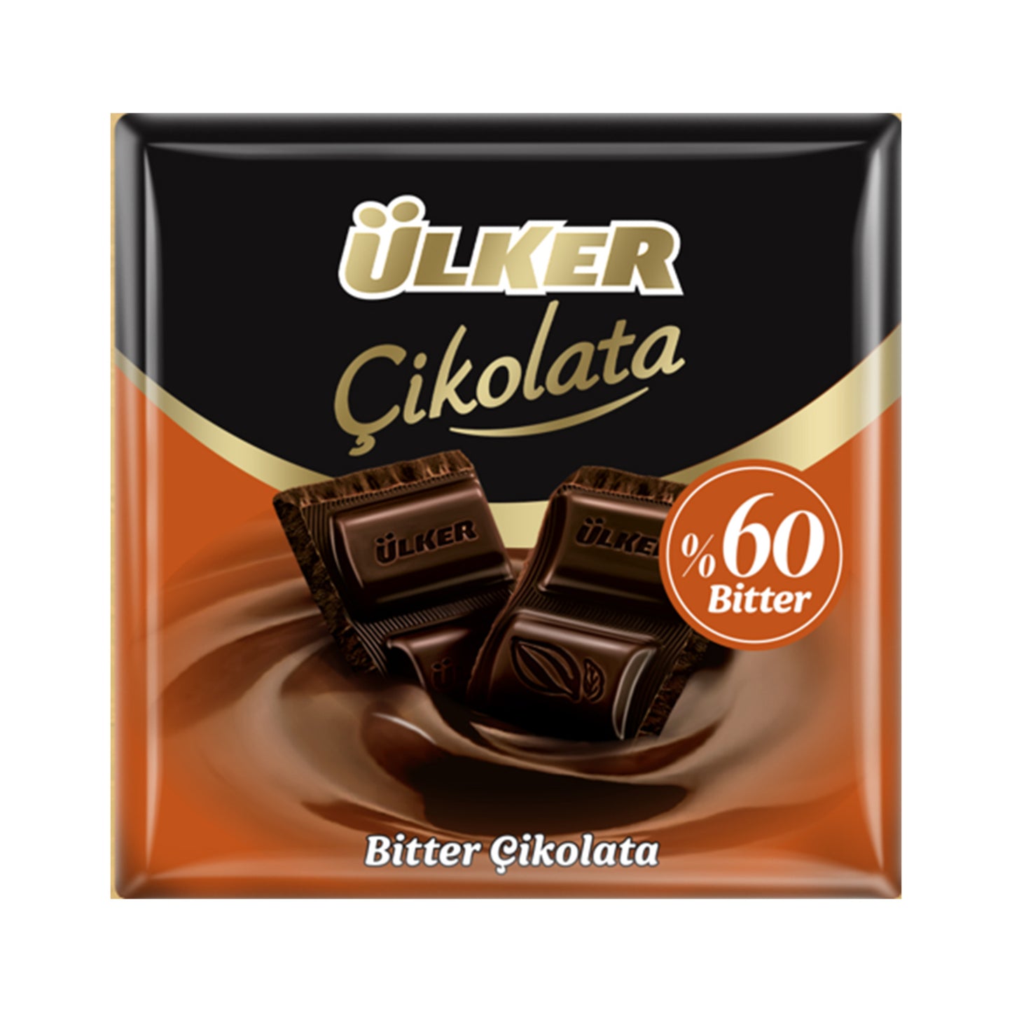 Ülker Dark Square Chocolate 60% Cocoa 60g