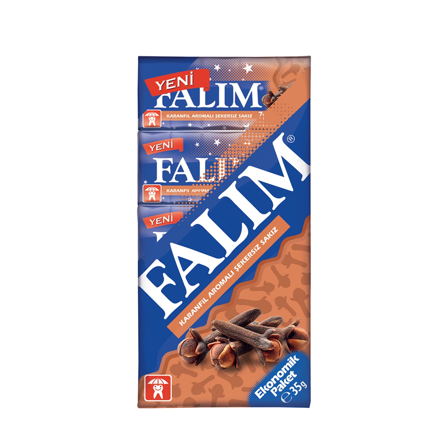 Falım Clove Flavored Sugar-Free Gum 5 Pack 35 G