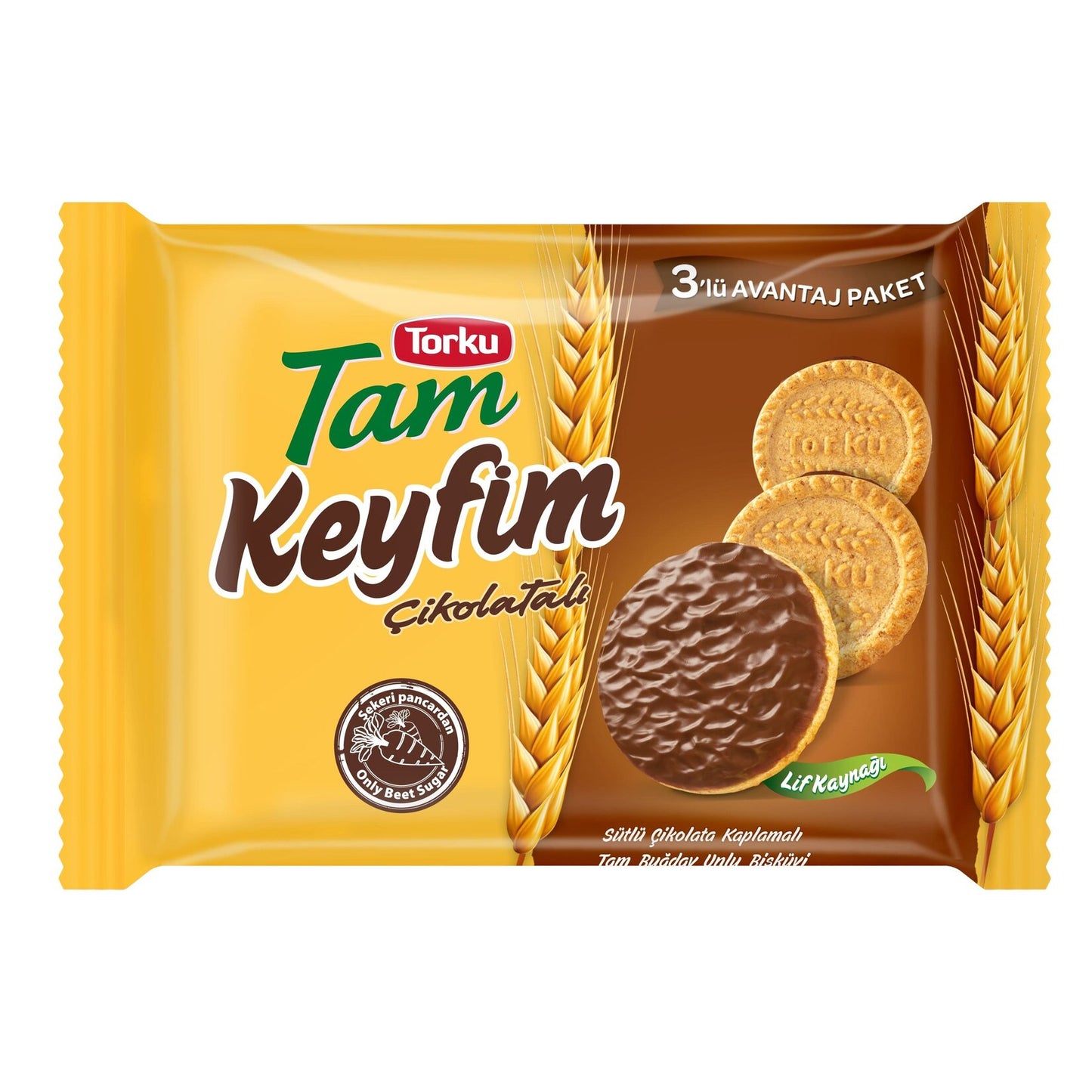 Torku Tam Keyfim Chocolate Coated Biscuit 3-Pack 84g