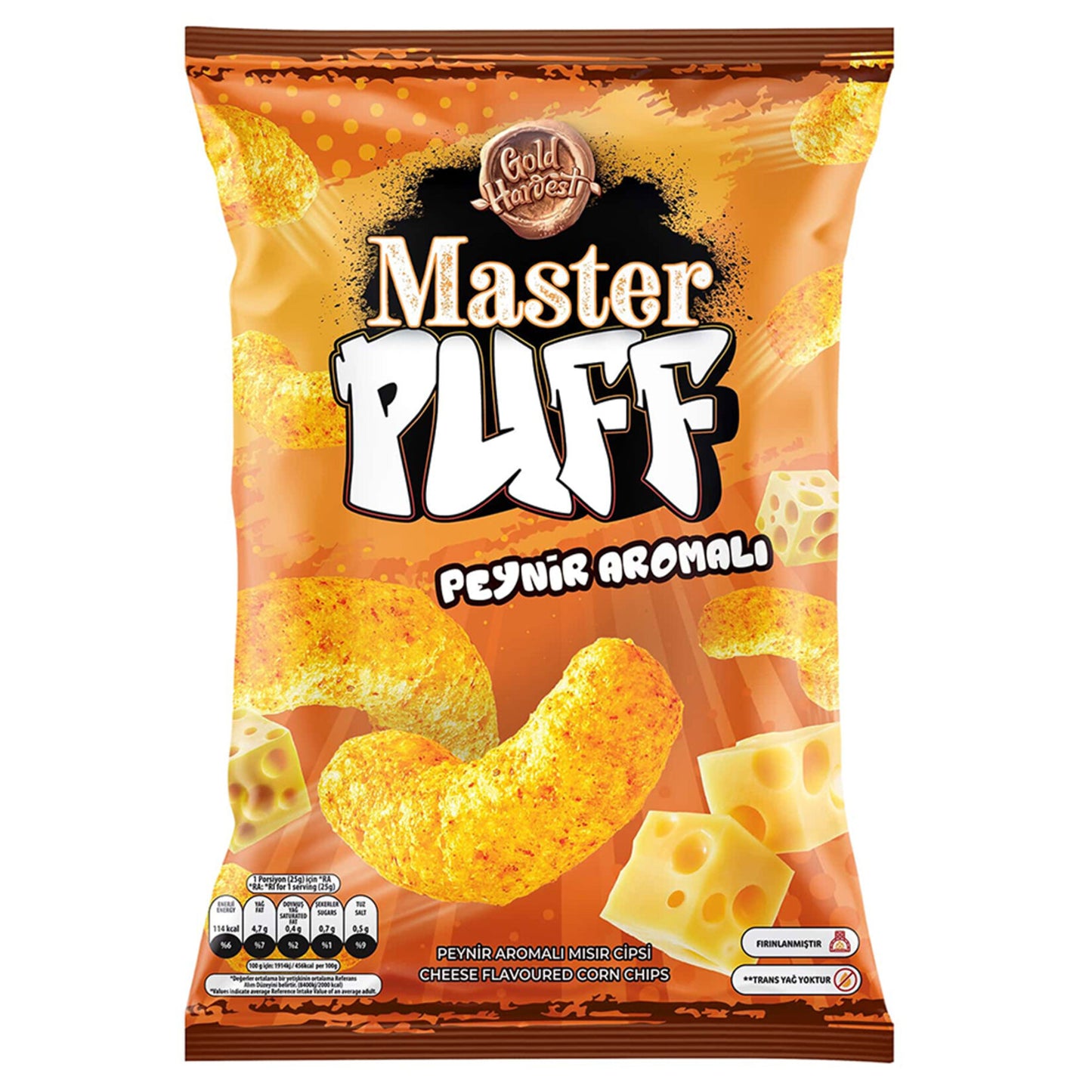 Master Puff Peynir Çeşnili Mısır Çerezi 90 G