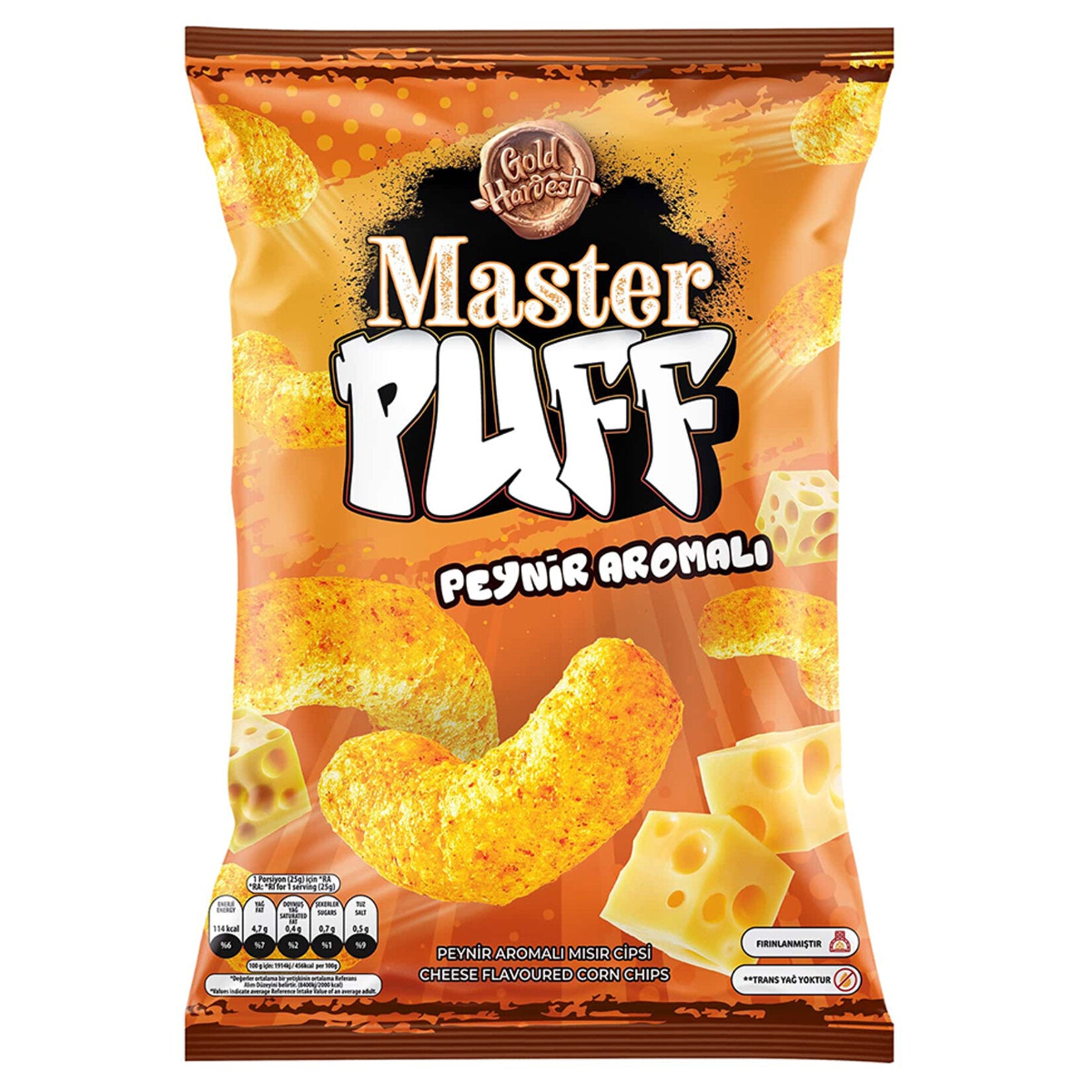 Master Puff Peynir Çeşnili Mısır Çerezi 90 G