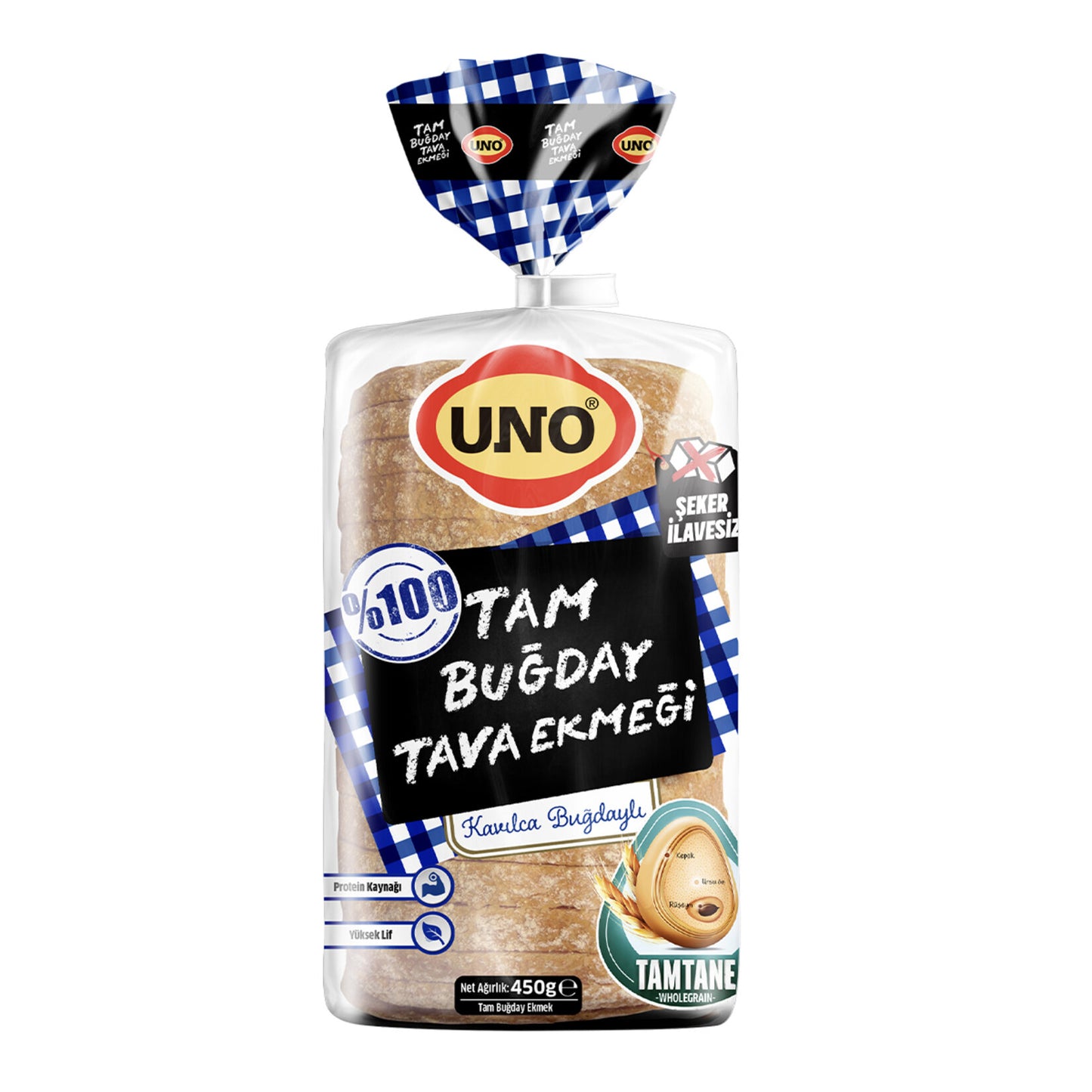 Uno 100% Whole Wheat Flatbread 450g