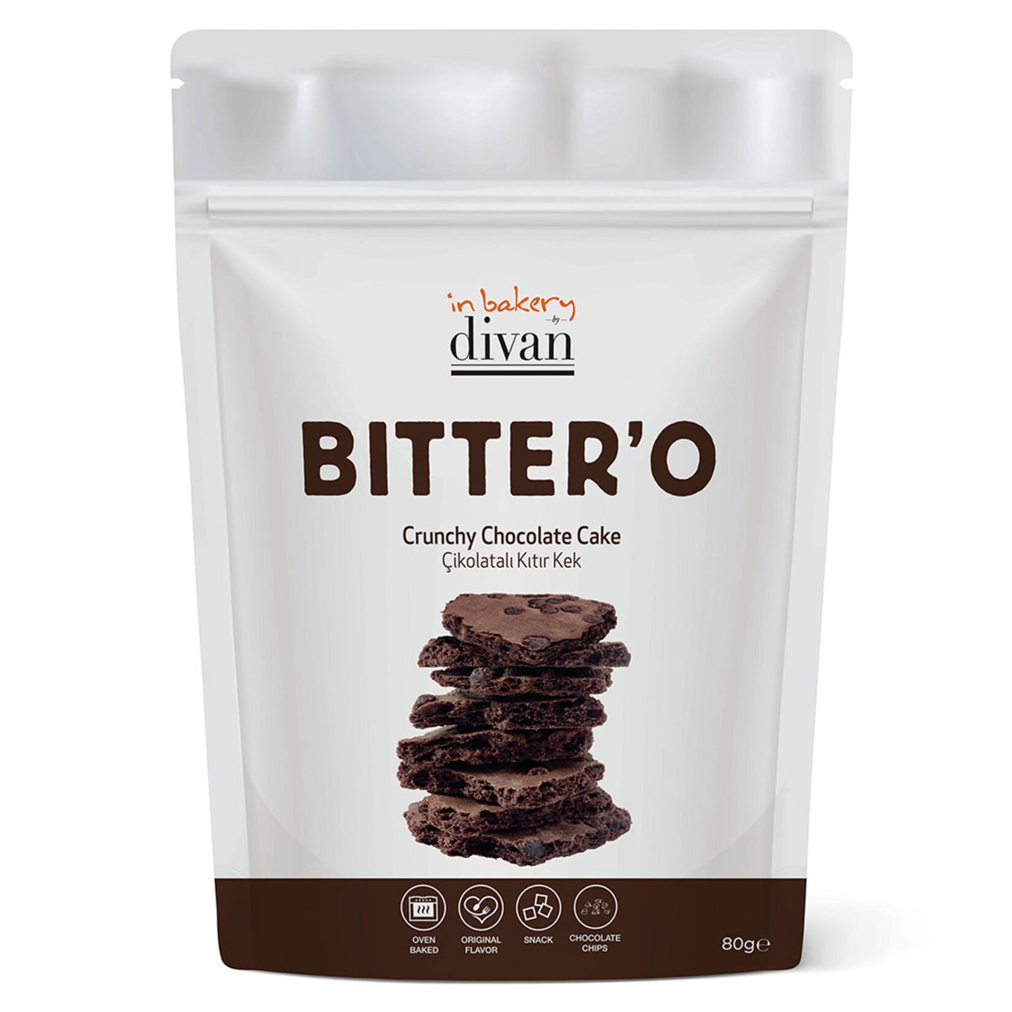 In Bakery By Divan Bitter'o Çikolata Çıtır Kek 80 G