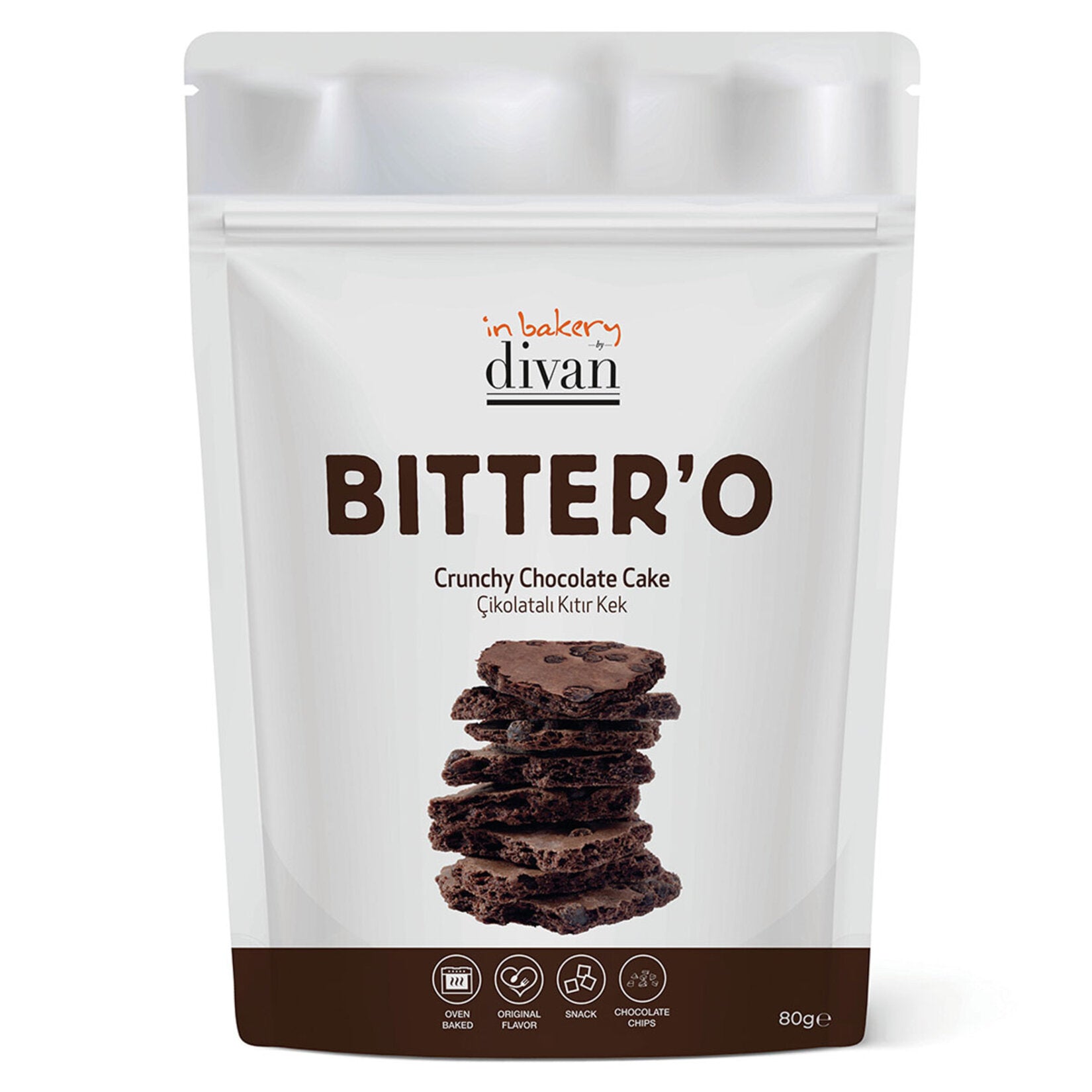 In Bakery By Divan Bitter'o Çikolata Çıtır Kek 80 G