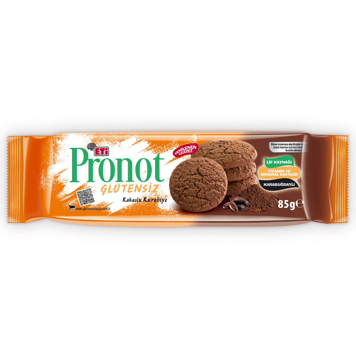 Eti Pronot Cocoa Gluten-Free Cookie (Kakaolu Glutensiz Kurabiye) 85g