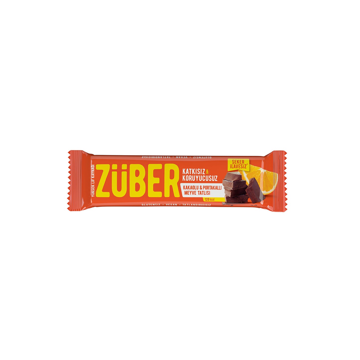 Züber Cocoa and Orange Fruit Bar 40 G