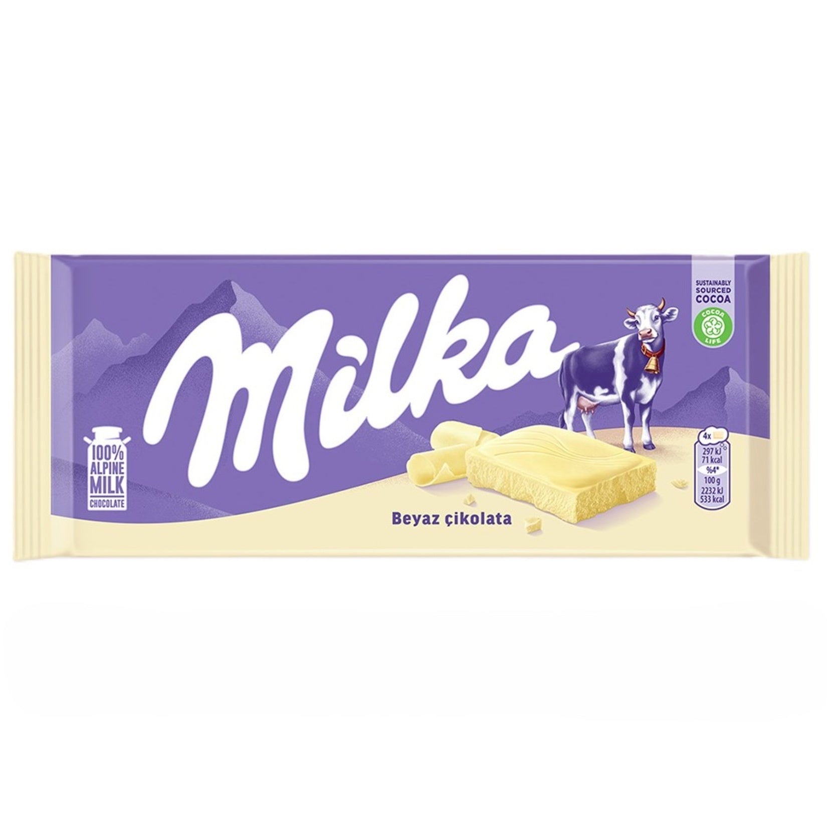 Milka White Chocolate 80 G