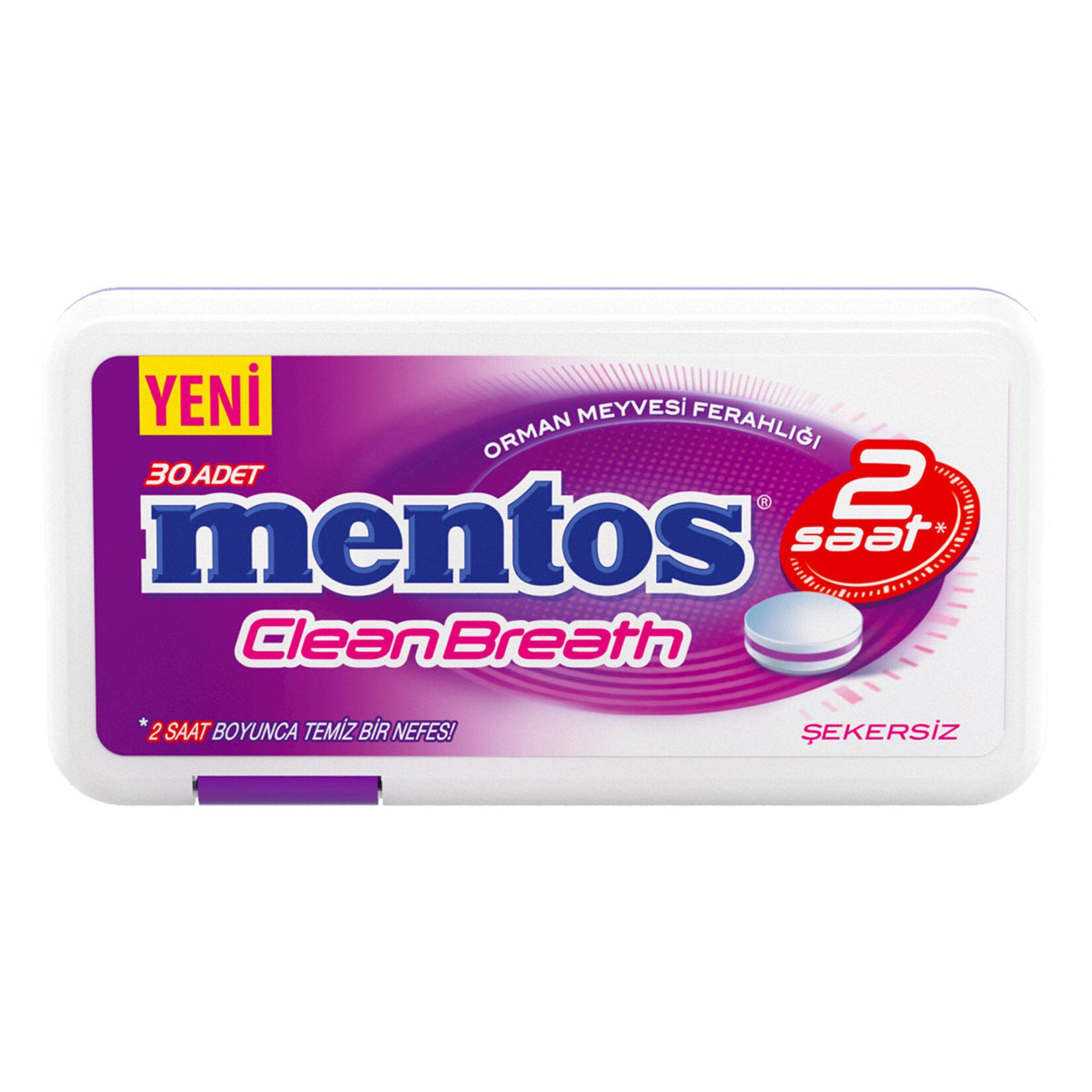 Mentos 2 Saat Clean Breath Orman Meyvesi Ferahlığı 21 G