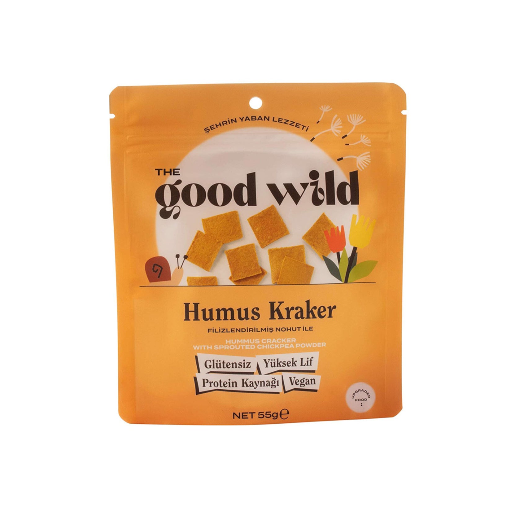 The Good Wild Hummus Crackers (Humus Kraker) 55 G