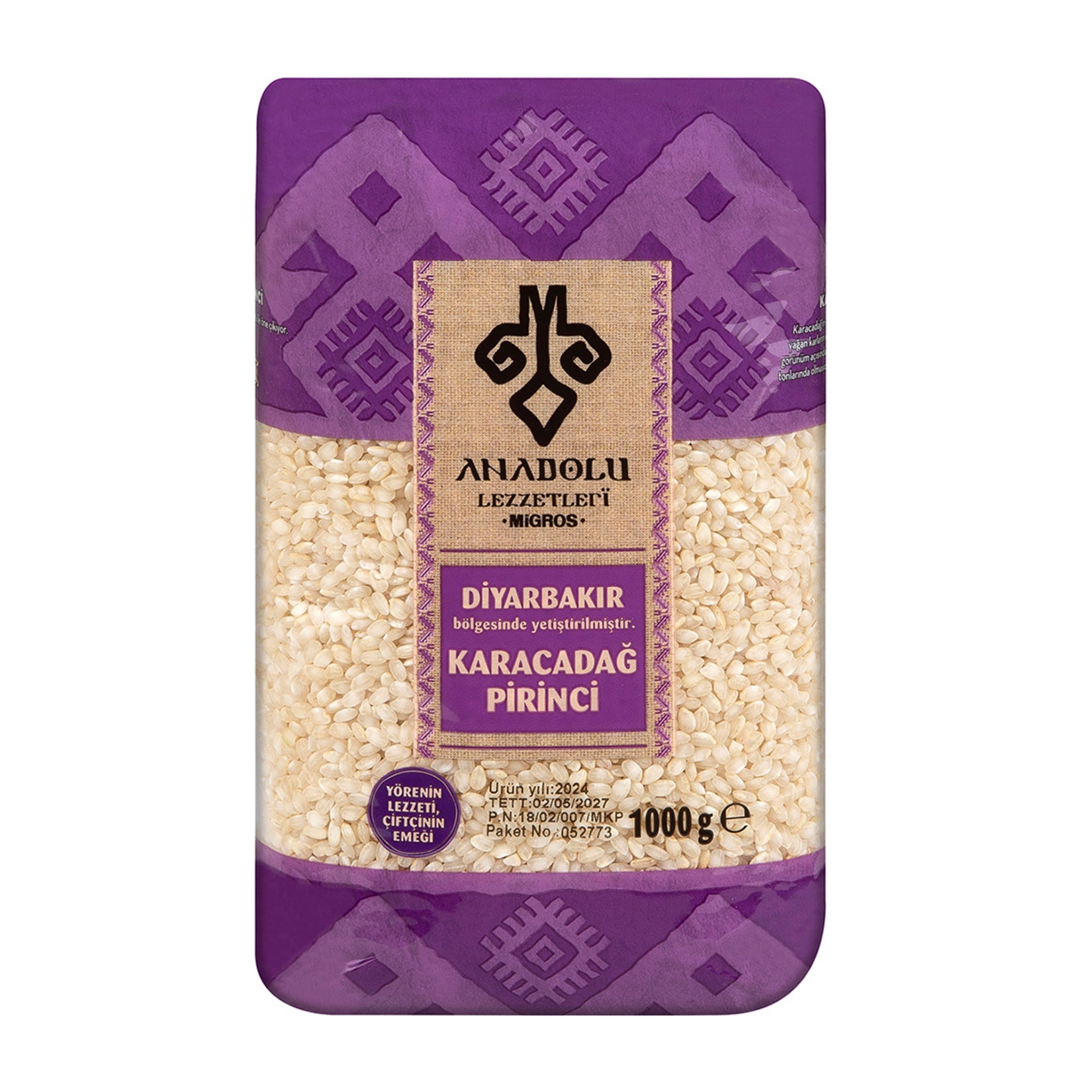 Anadolu Lezzetleri Diyarbakır Karacadağ Pirinç 1 Kg