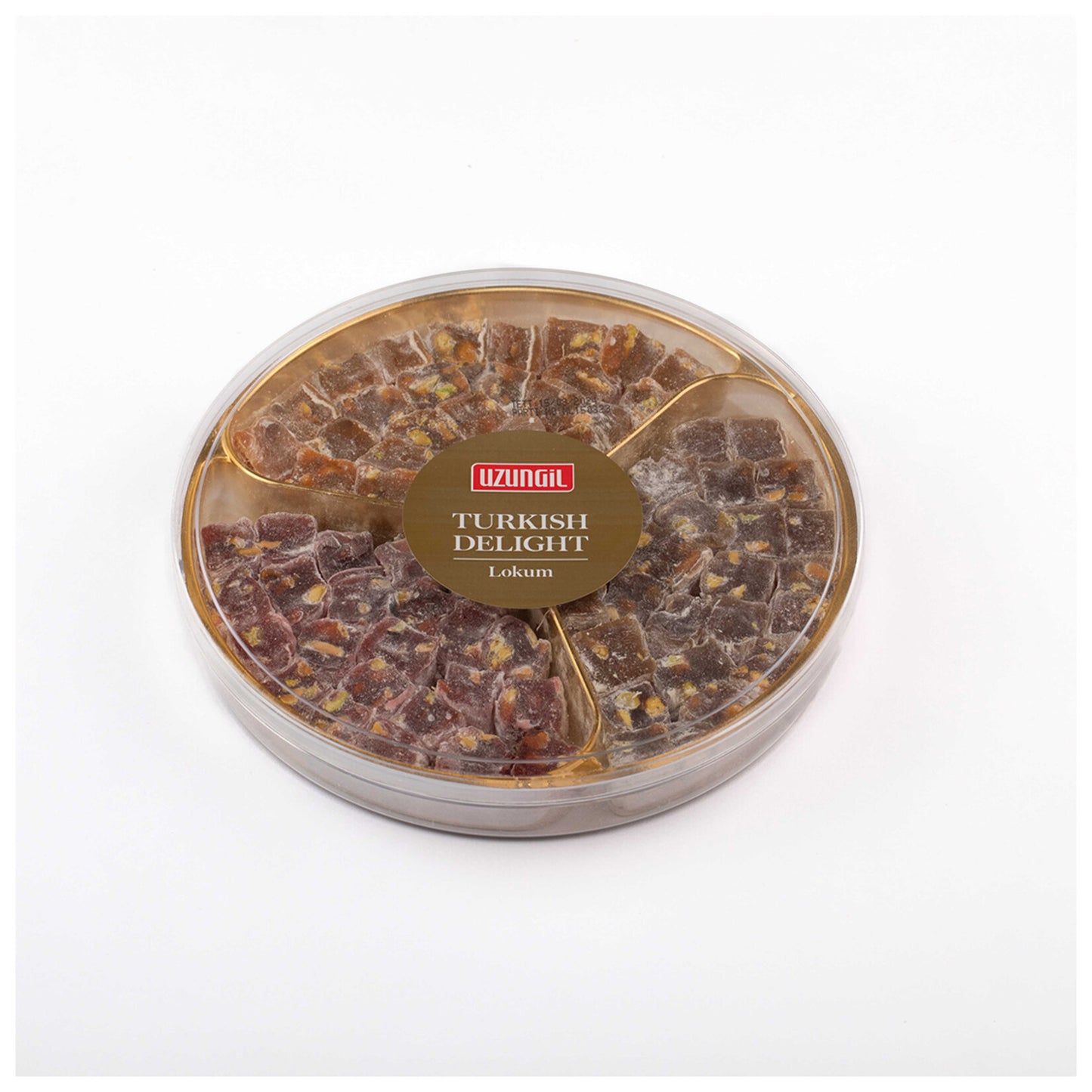 Uzungil Double Roasted Mixed Turkish Delight with Pistachio (Antep Fıstıklı Çifte Kavrulmuş Lokum)