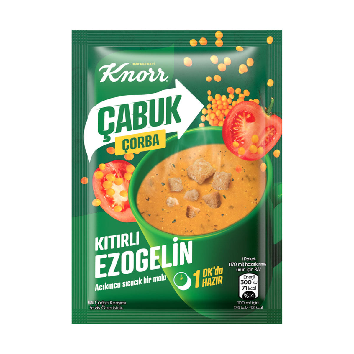 Knorr Quick Soup with Crispy Ezogelin (Ezogelin) 22g