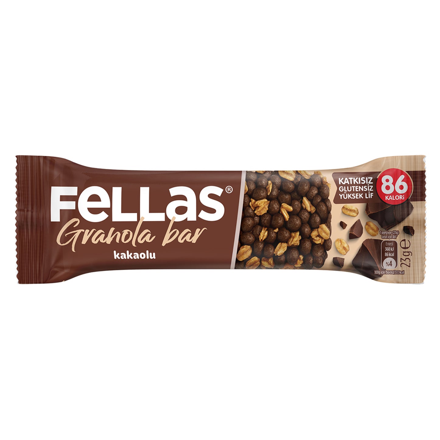 Fellas Cocoa Granola Bar (Kakaolu Granola Bar) 23 G