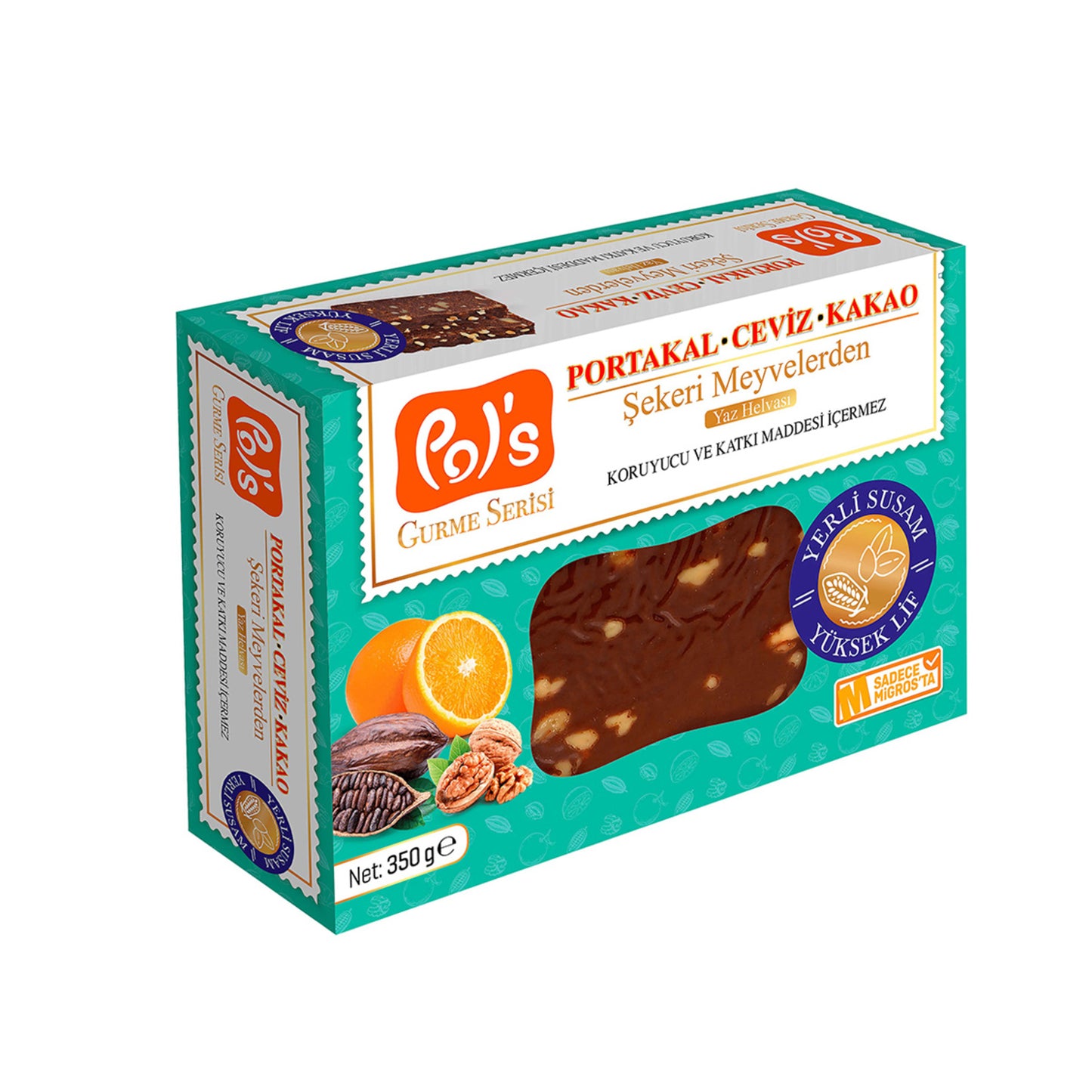 Pol's Gurme Kakao Portakal Cevizli Yaz Helvası 350 G