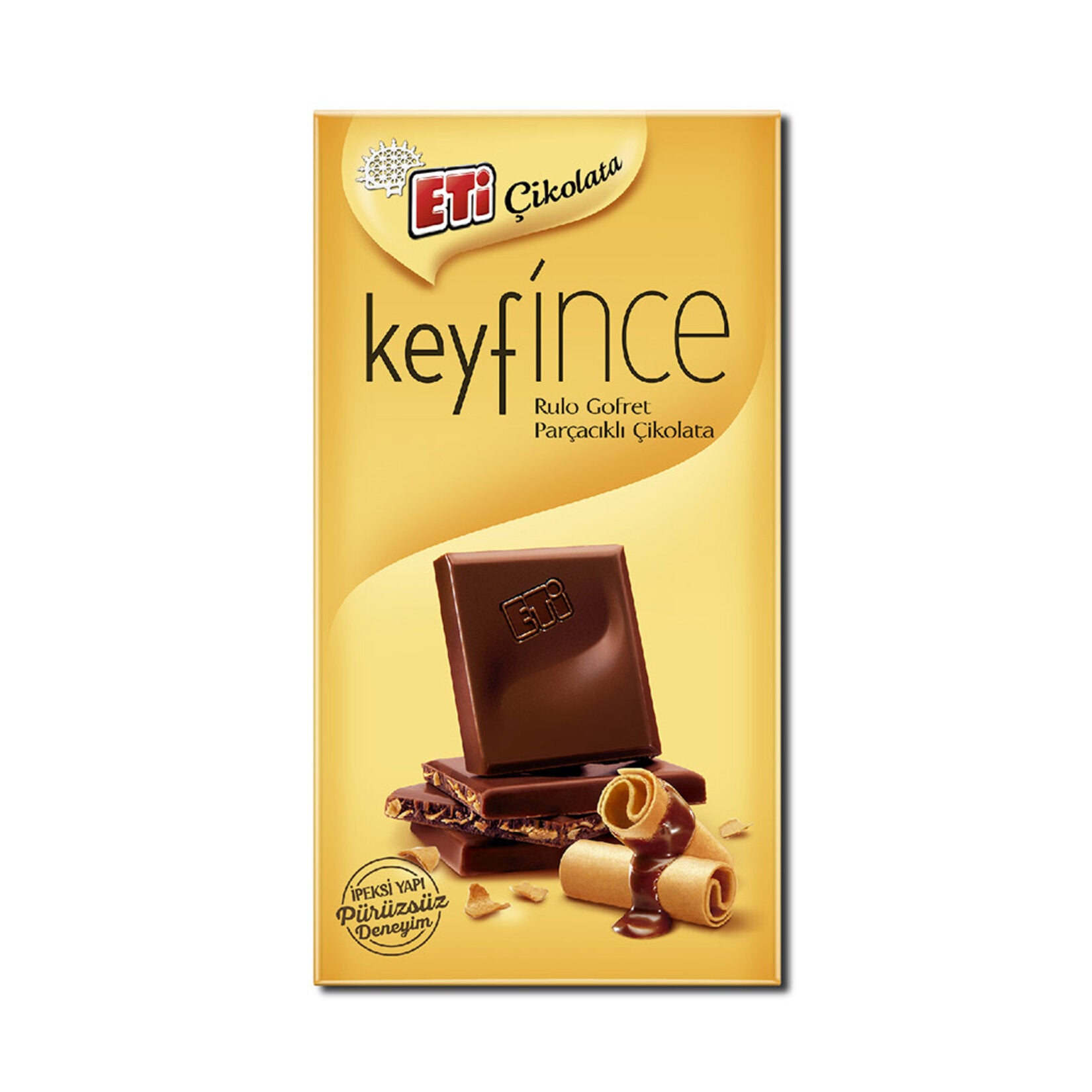 Eti Keyfince Milk Chocolate with Wafer Pieces, 70 G