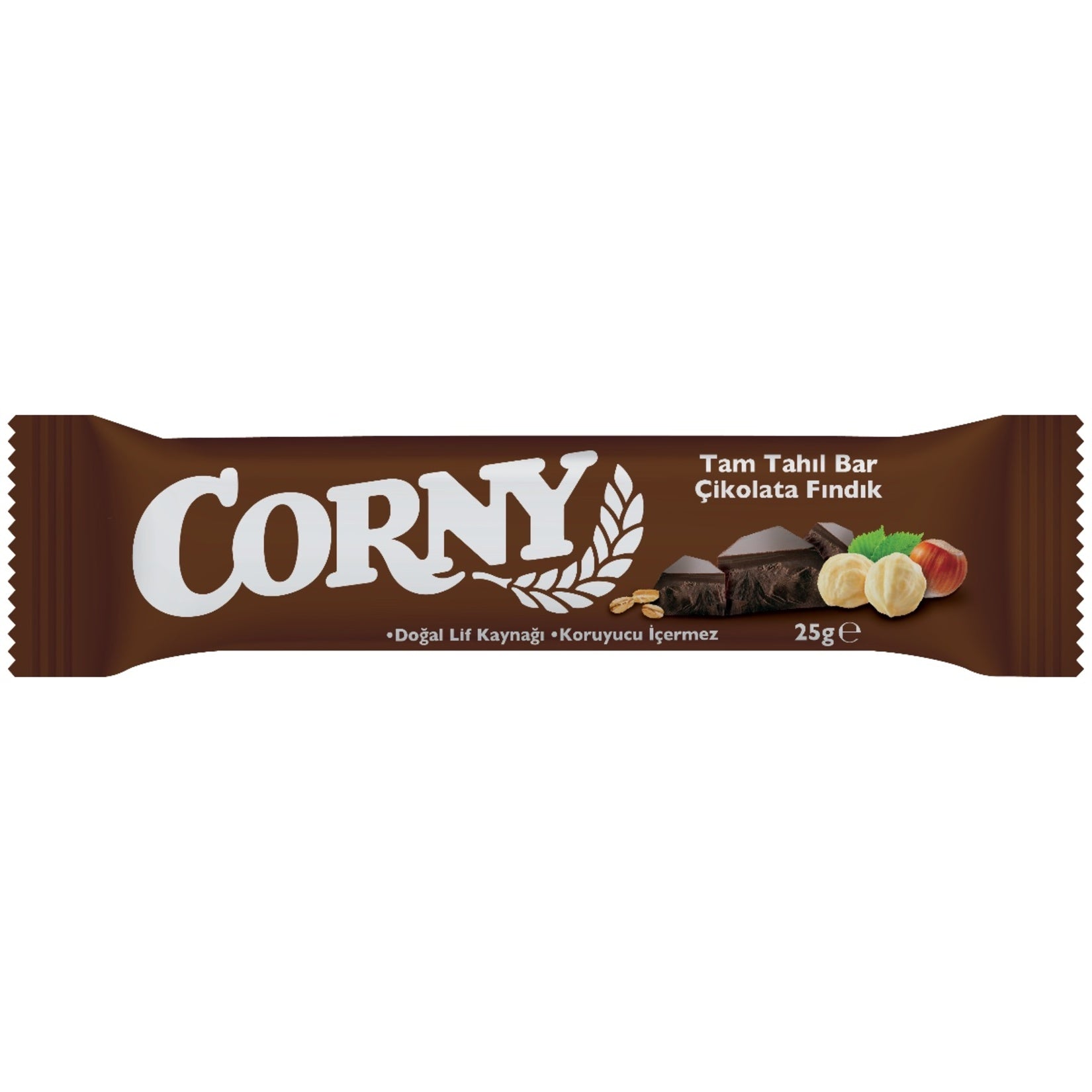 Corny Bar Whole Grain Chocolate Hazelnut (Tam Tahıl Çikolata Fındık) 25g