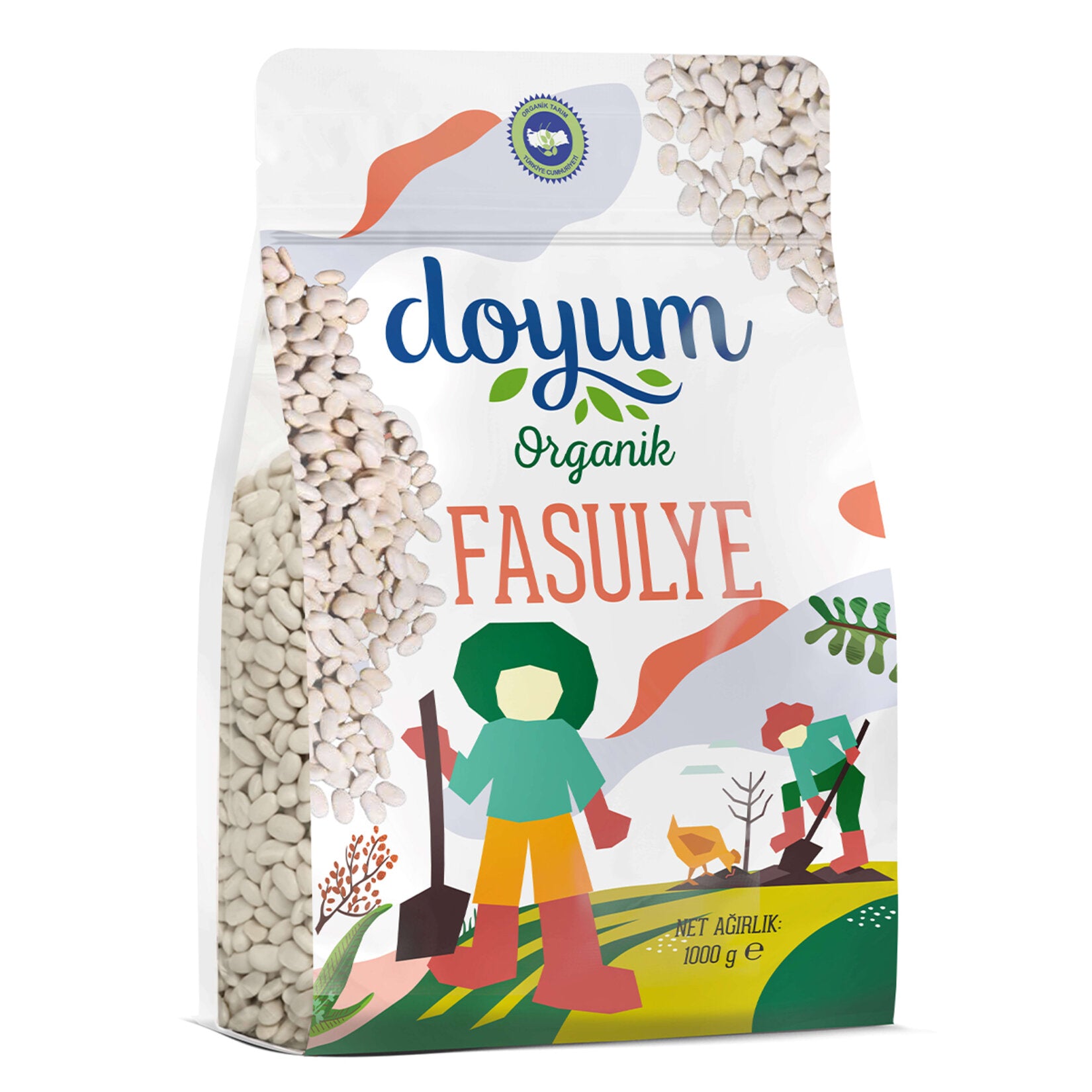 Doyum Organic White Beans (Organik Fasulye) 1 Kg