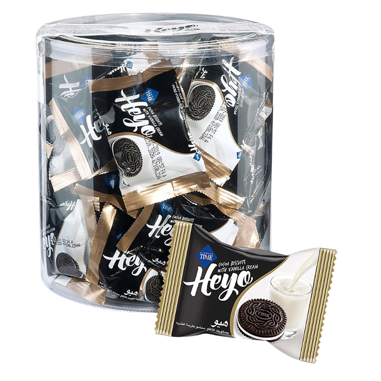 Çizmeci Time Heyo Vanilla Cream Cocoa Biscuit (Çizmeci Time) 48 x 10g