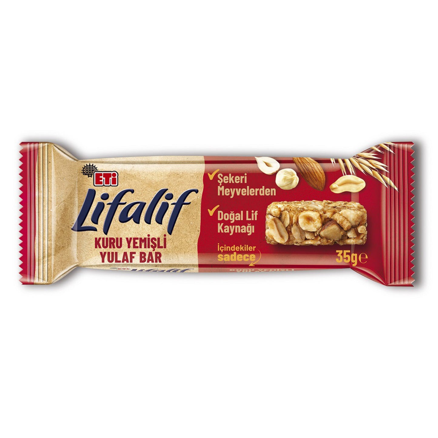 Eti Lifalif Dried Fruit Oat Bar (Kuru Yemişli Yulaf Bar) 35 G