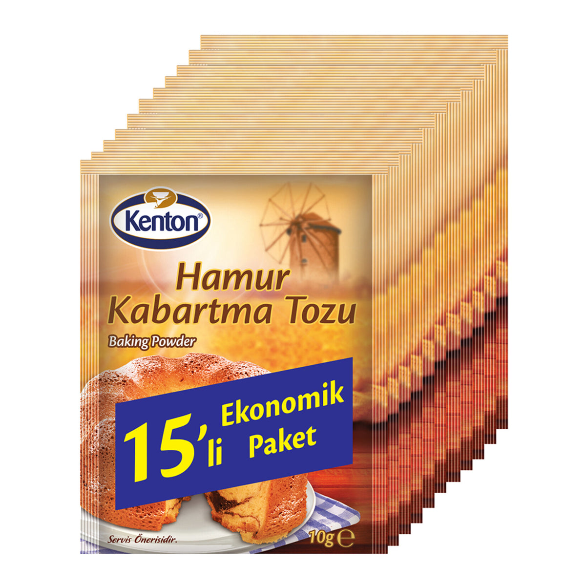 Kenton Baking Powder (Kabartma Tozu) 15-Pack 150g