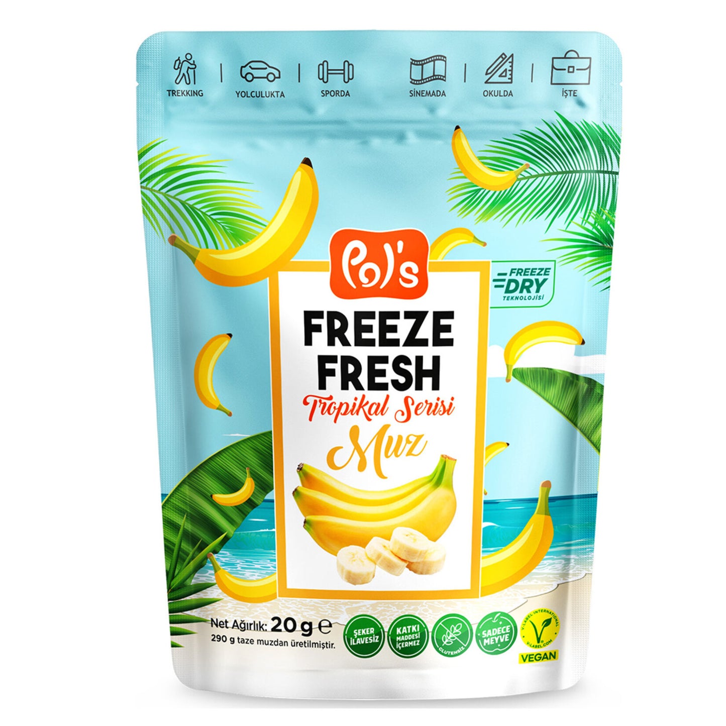 Pol's Freeze Fresh Tropikal Muz 20 G