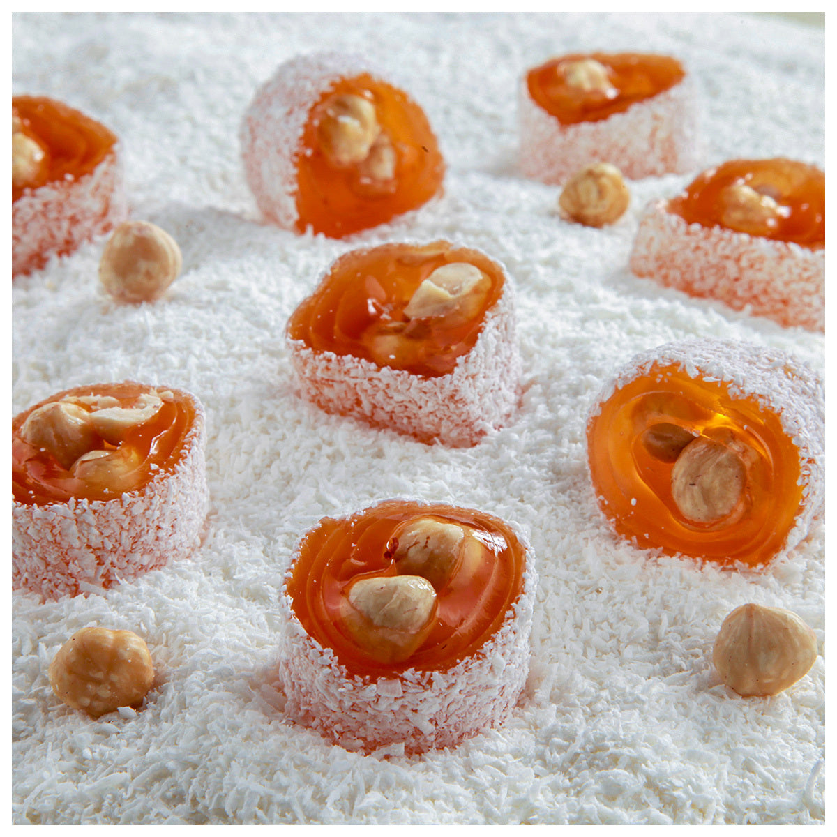 Classic Hazelnut Roll Delight (Klasik Fındıklı Sarma Lokum) Kg