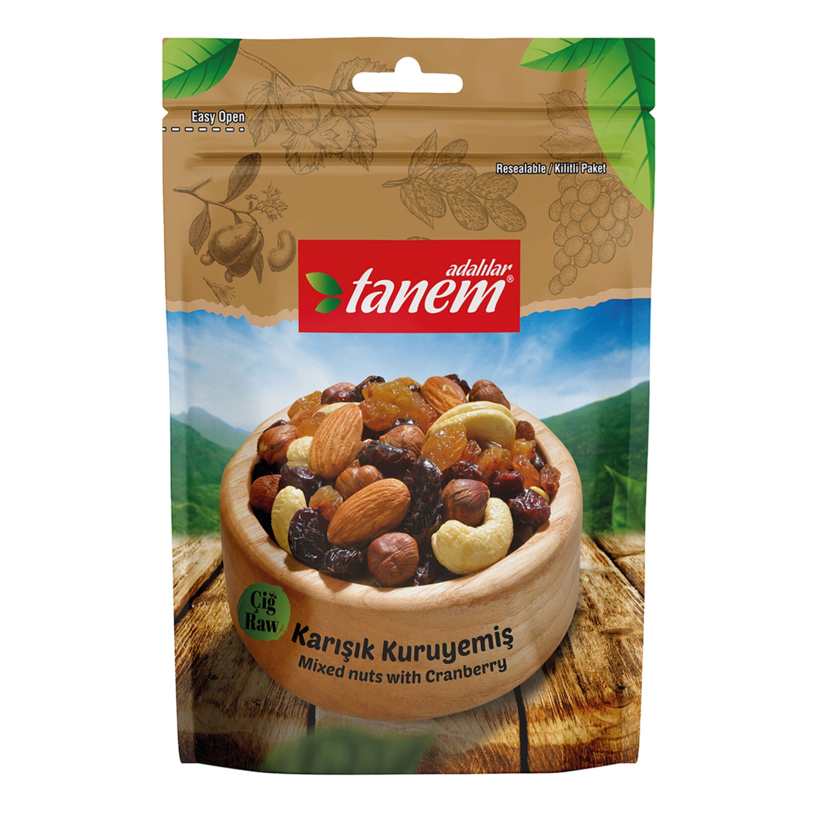 Adalılar Tanem Mixed Raw Nuts (Çiğ Karışık Kuruyemiş) 120g