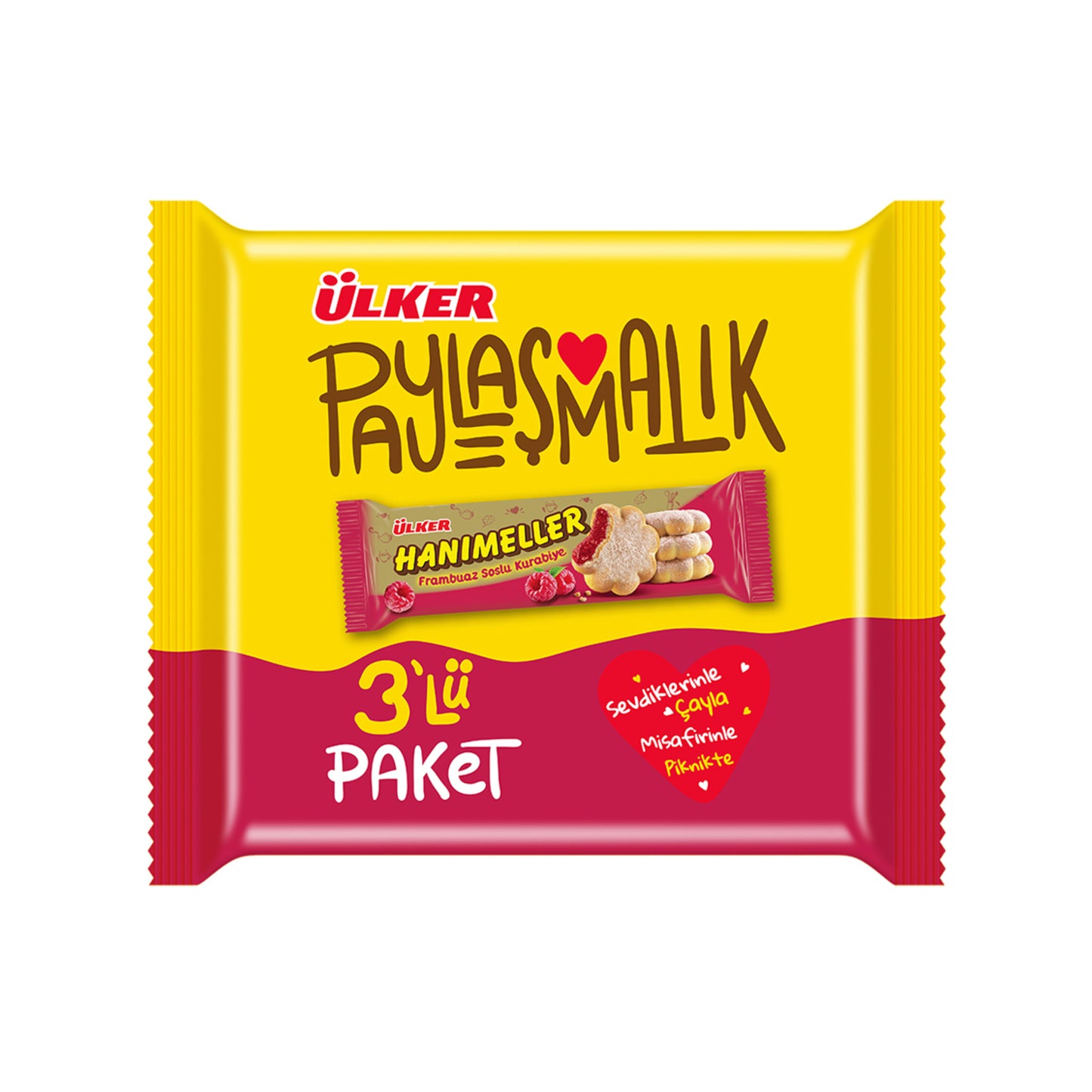 Ülker Hanımeller Raspberry Sauce Cookie 283.5g
