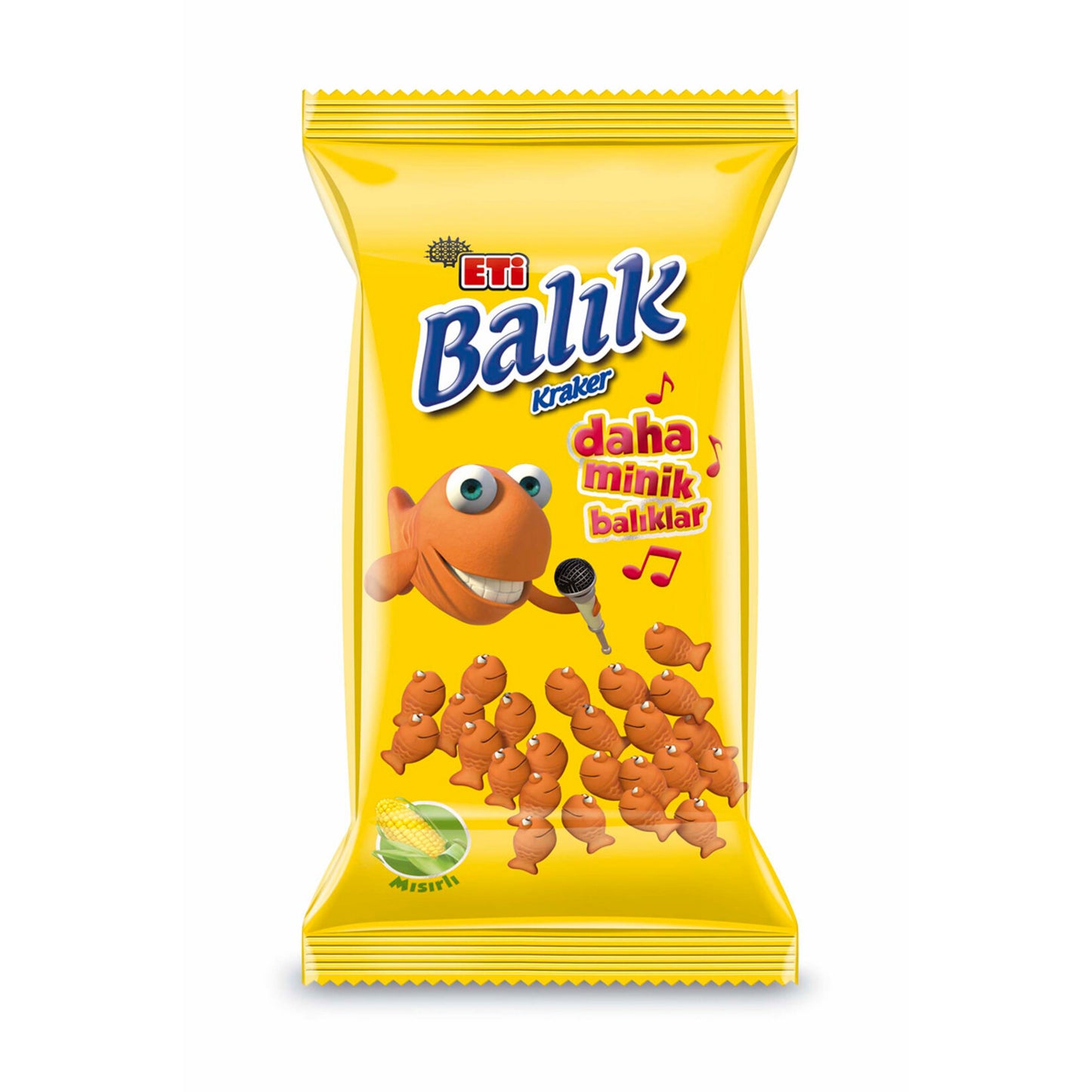 Eti Mini Corn Fish Crackers 70 G