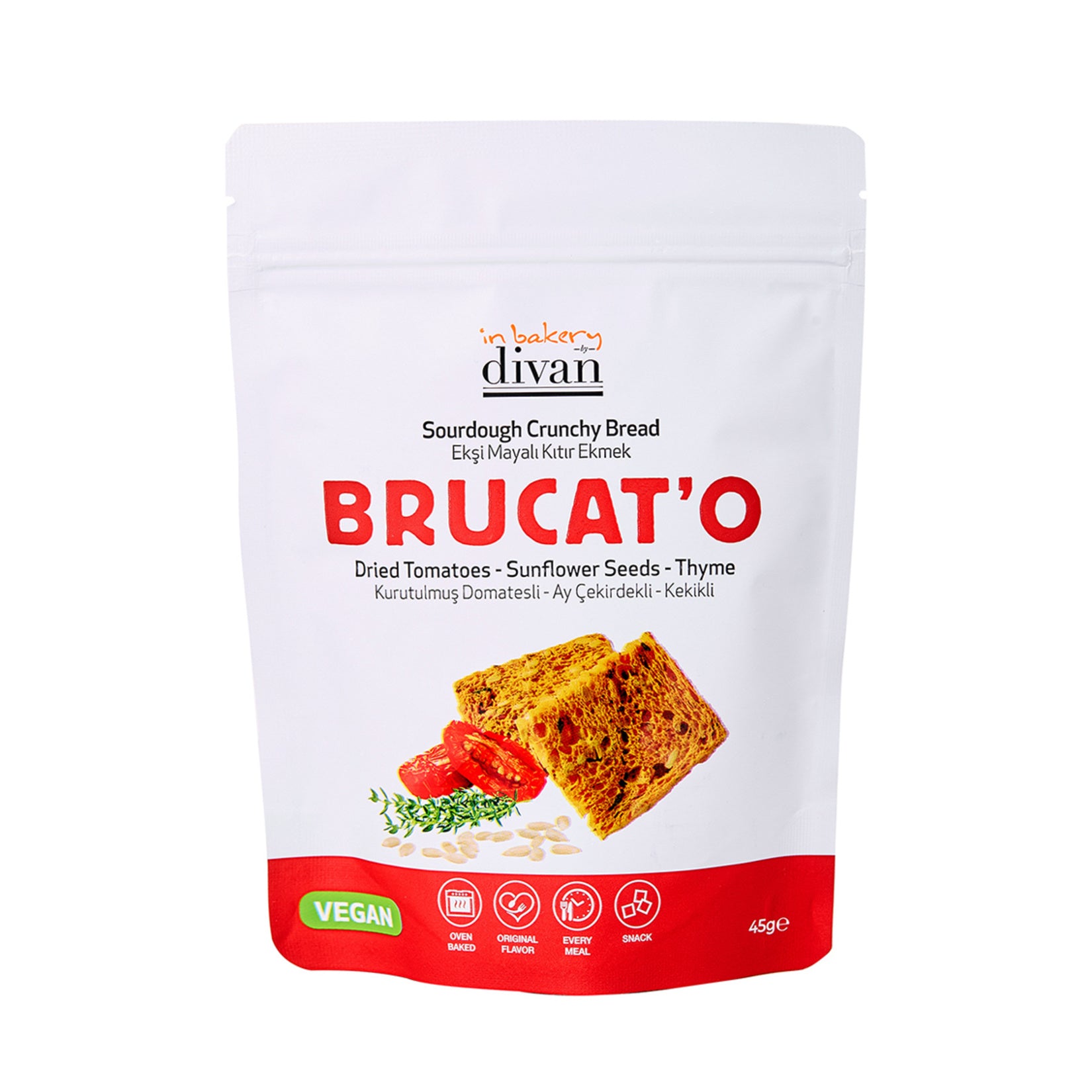 Divan Brucato Crispy Bread (Kıtır Ekmek) 45 G