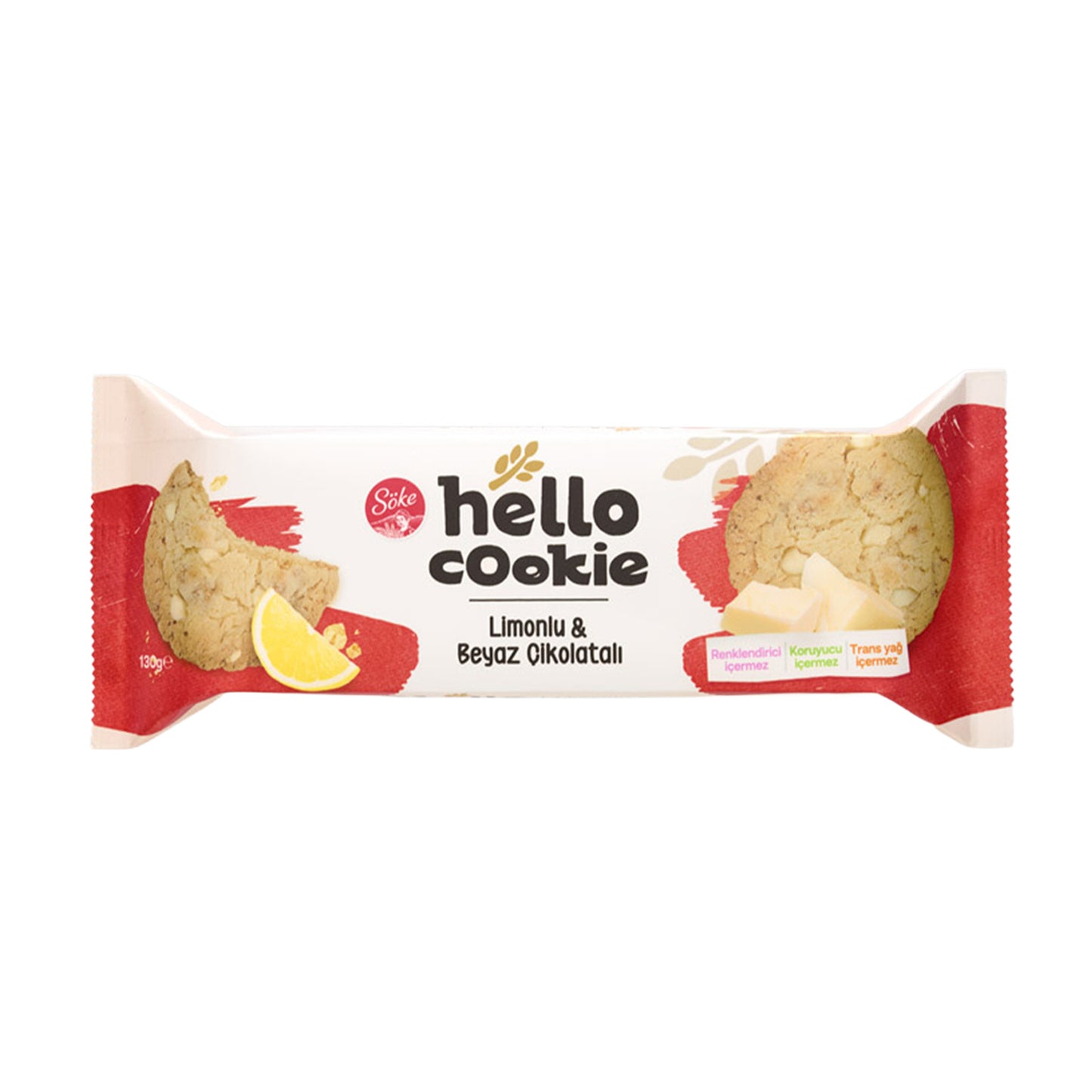 Söke Hello Lemon & White Chocolate Cookie (Limonlu & Beyaz Çikolatalı Cookie) 130 G